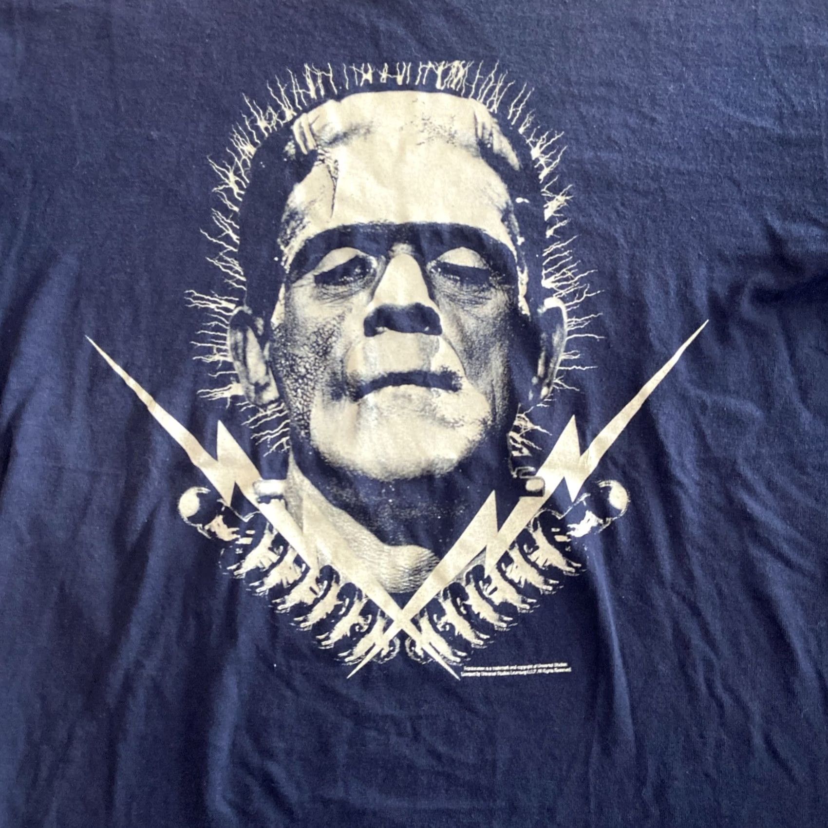 Vintage VINTAGE Universal Studios Ghost of Frankenstein T Shirt Rock Black L Men Short Sleeve Crew Neck Cotton 1990s Theme Rock Mens Size US L / EU 52-54 / 3 - 2 Thumbnail