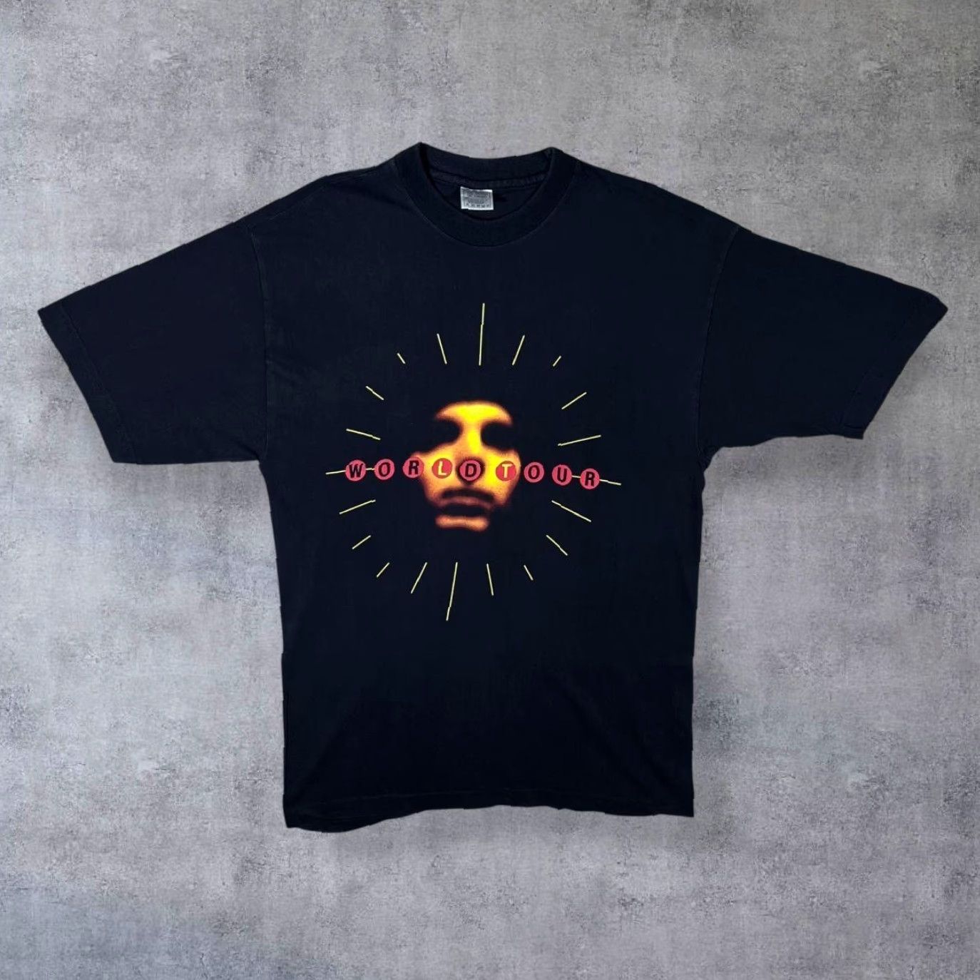Vintage VINTAGE Joe Satriani G3 “World Tour” T-Shirt Black XL M L Graphic Print Front Back Mens Shirt 90s Concert Size US M / EU 48-50 / 2 - 2 Thumbnail