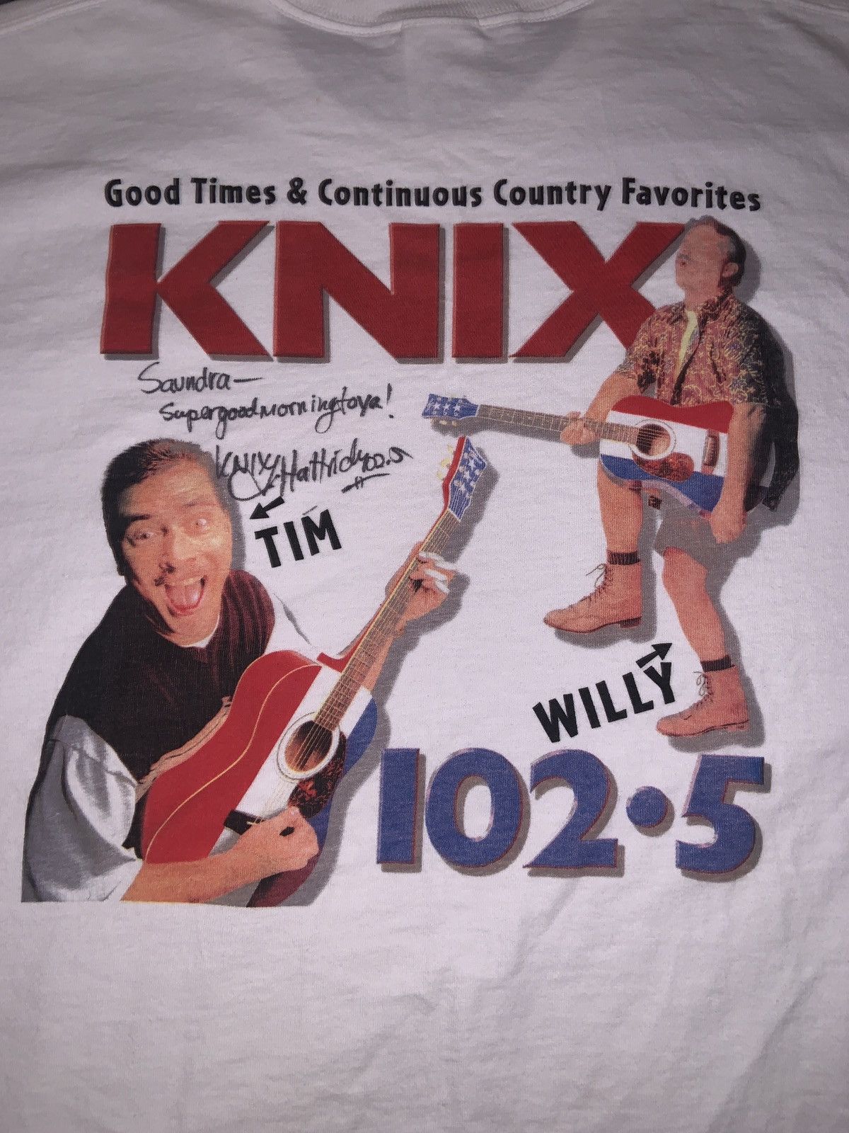 Fruit Of The Loom Vintage - Country Radio KNIX 102.5FM - Size XL Size US XL / EU 56 / 4 - 5 Thumbnail