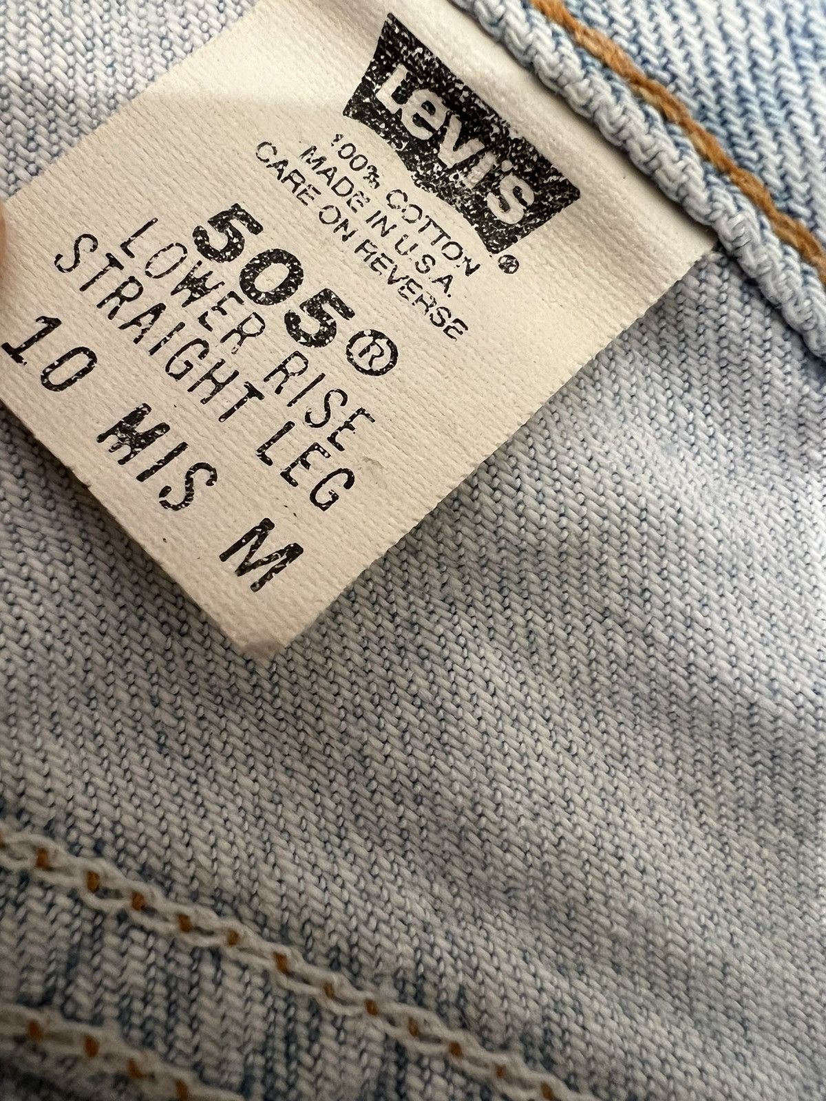 Levi's Vintage womens levis 505 lower rise straight leg jeans Size 30" / US 8 / IT 44 - 7 Thumbnail