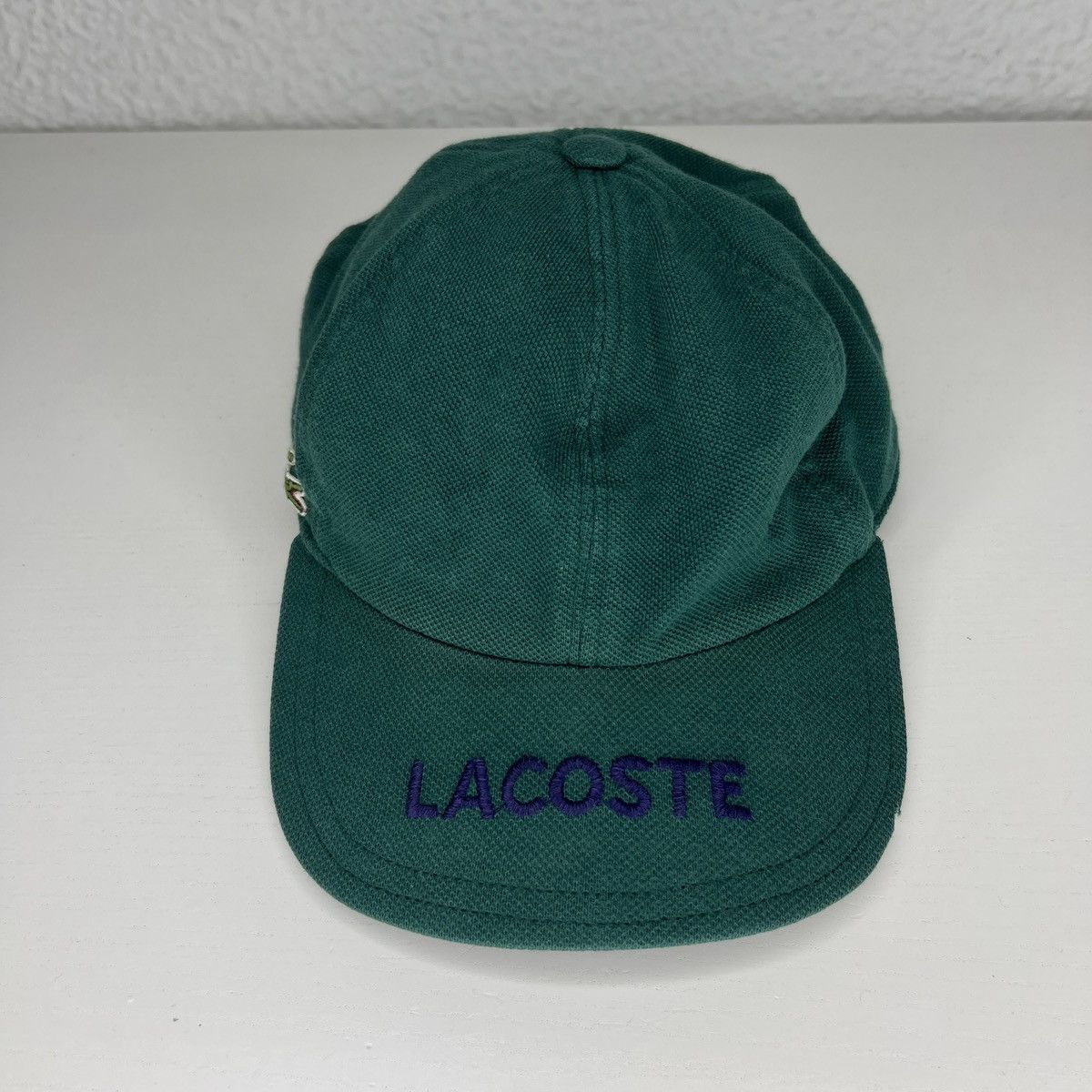 Lacoste 90s Vintage Lacoste 5 Panel (Five Panel) Green Cap Hats Size ONE SIZE - 2 Thumbnail