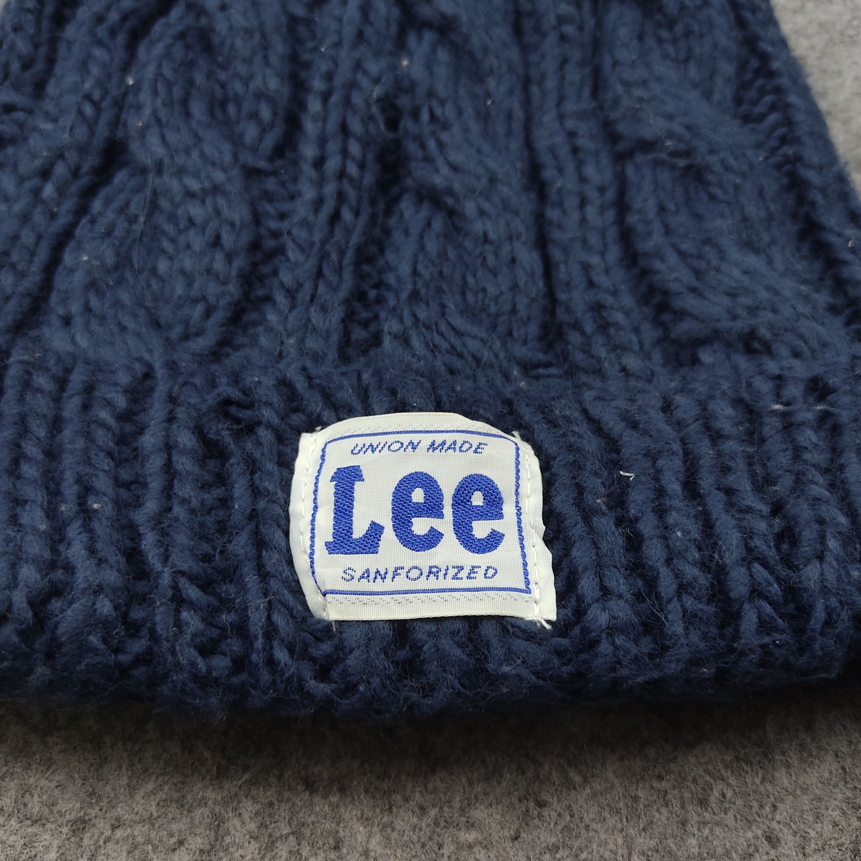 Lee × Vintage Vintage Lee Knit Beanie / Snow Hat / Snow Cap Size ONE SIZE - 2 Thumbnail