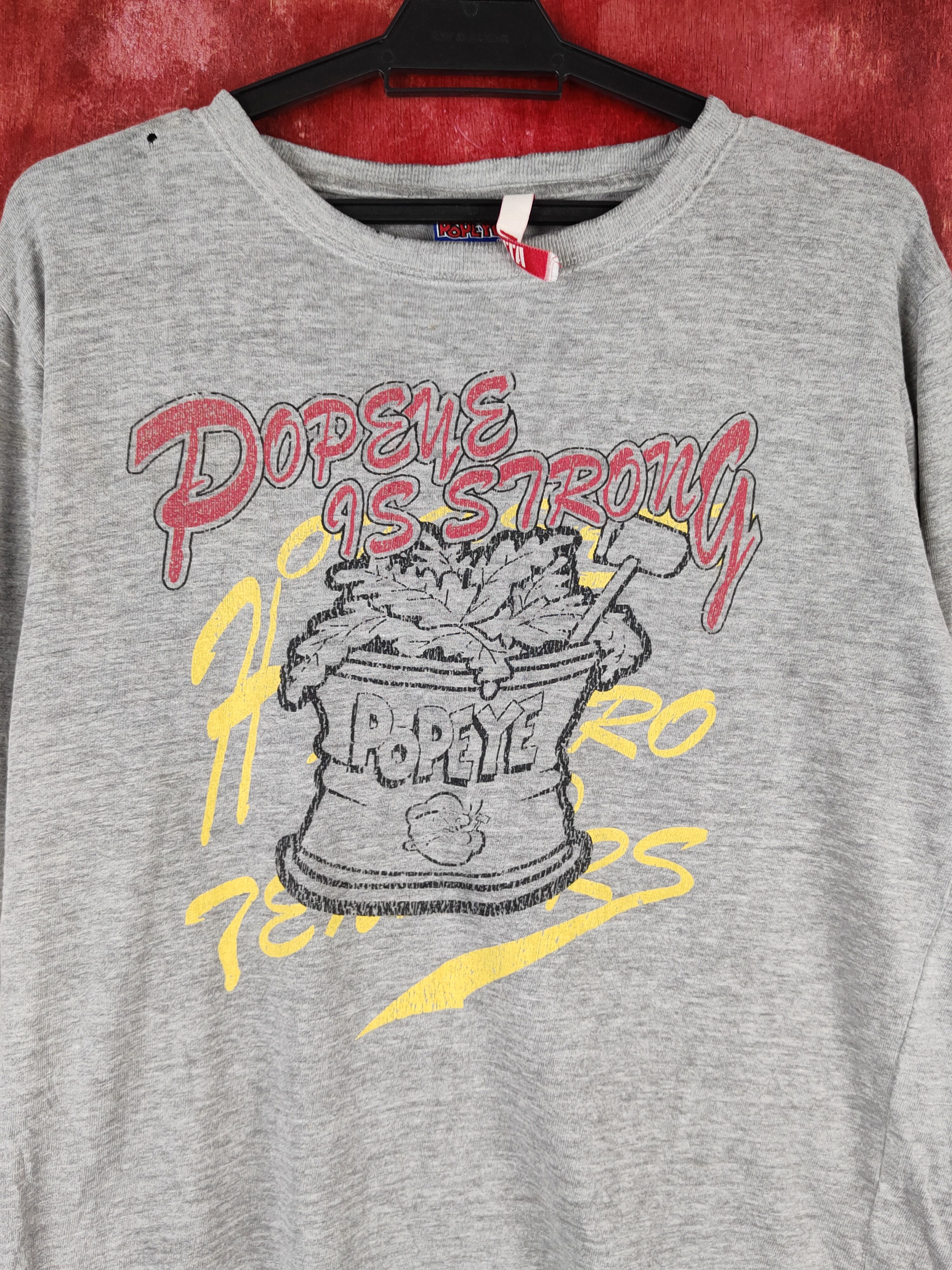 Cartoon Network Popeye-Vita vintage cartoon Gray Long Sleeve T-Shirts #S1359 Size US M / EU 48-50 / 2 - 2 Thumbnail