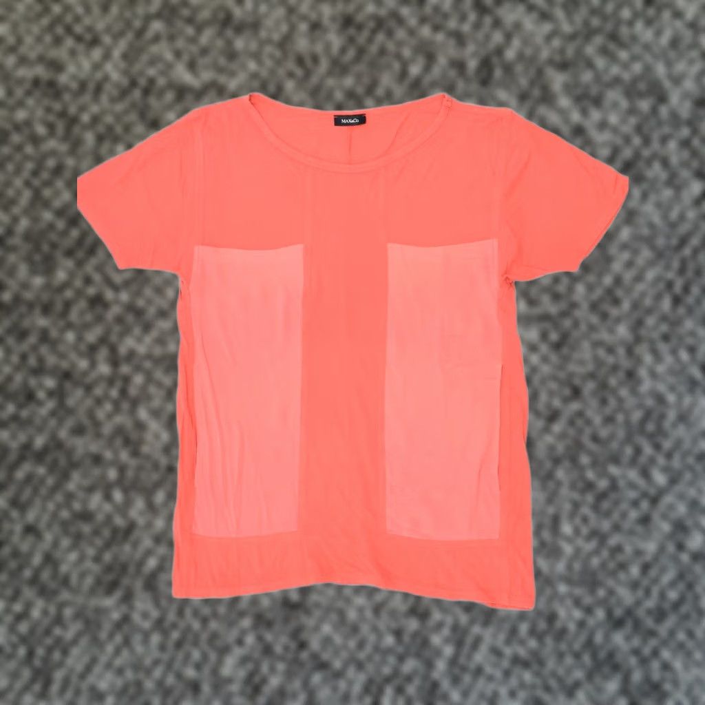 MAX&Co. MAX & CO. Womens T-Shirt Large Red UK 16 Size L / US 10 / IT 46 - 1 Thumbnail