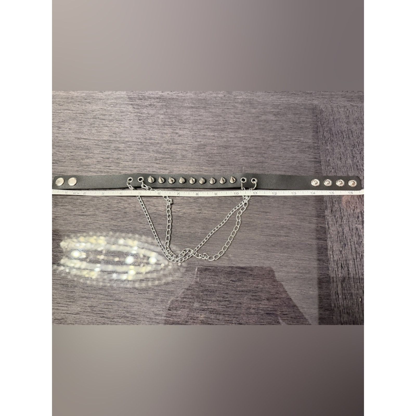 Other Black Studded Leather Choker + mesh arm warmers Size ONE SIZE - 5 Thumbnail