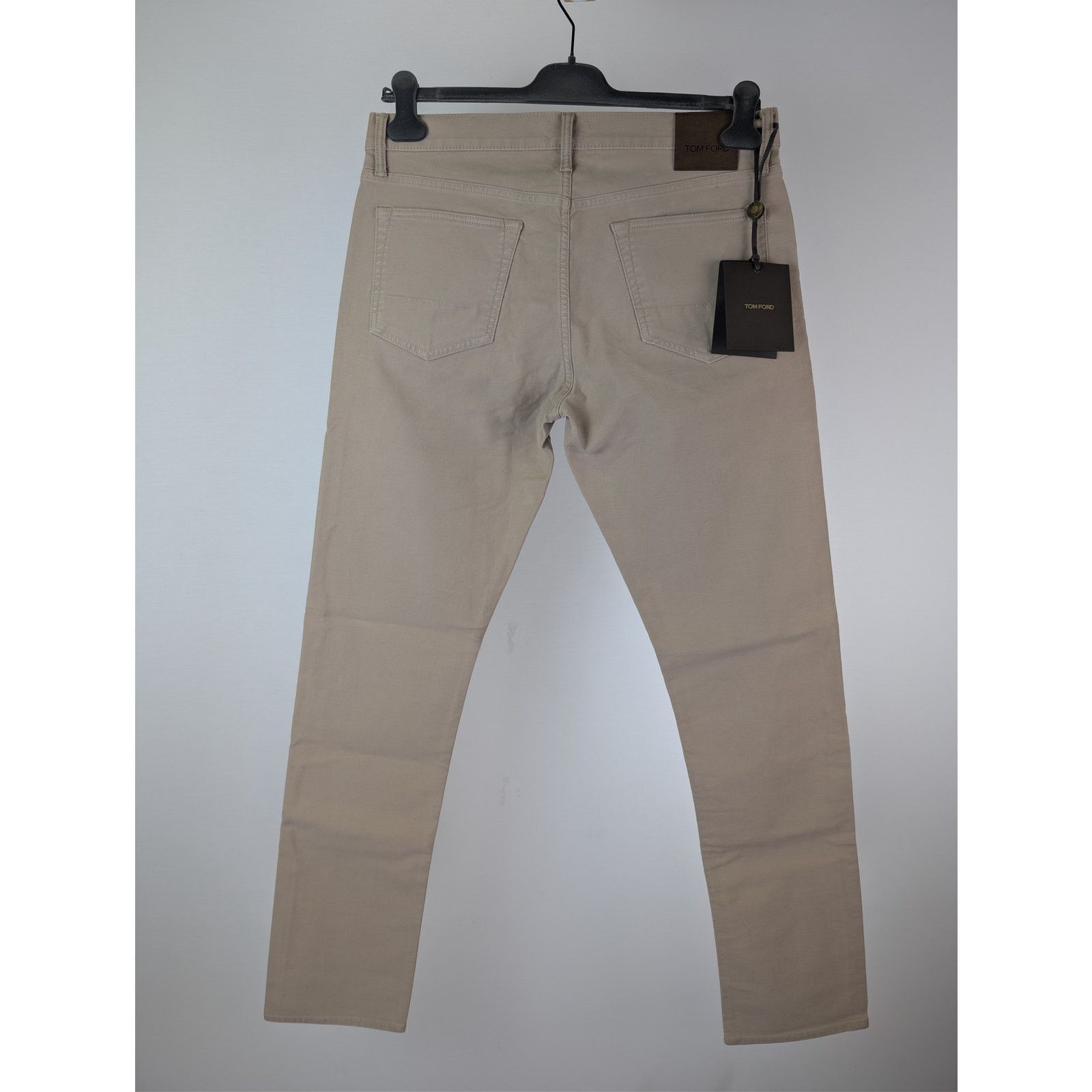 Tom Ford o1rshd1 Slim Fit Cotton Blend Denim Jeans in Light Yellow Size US 34 / EU 50 - 9 Thumbnail