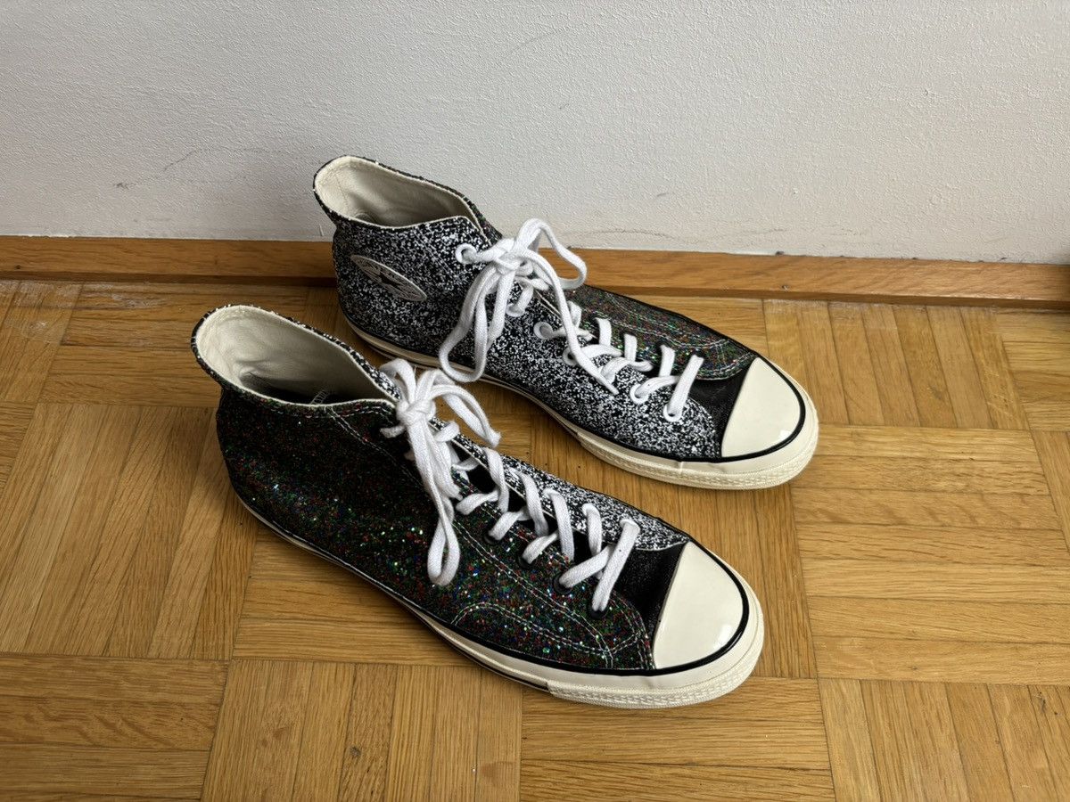 Converse × JW Anderson Converse JW Anderson Chuck 70 Hi Black/White/Glitter Size US 11 / EU 44 - 5 Thumbnail