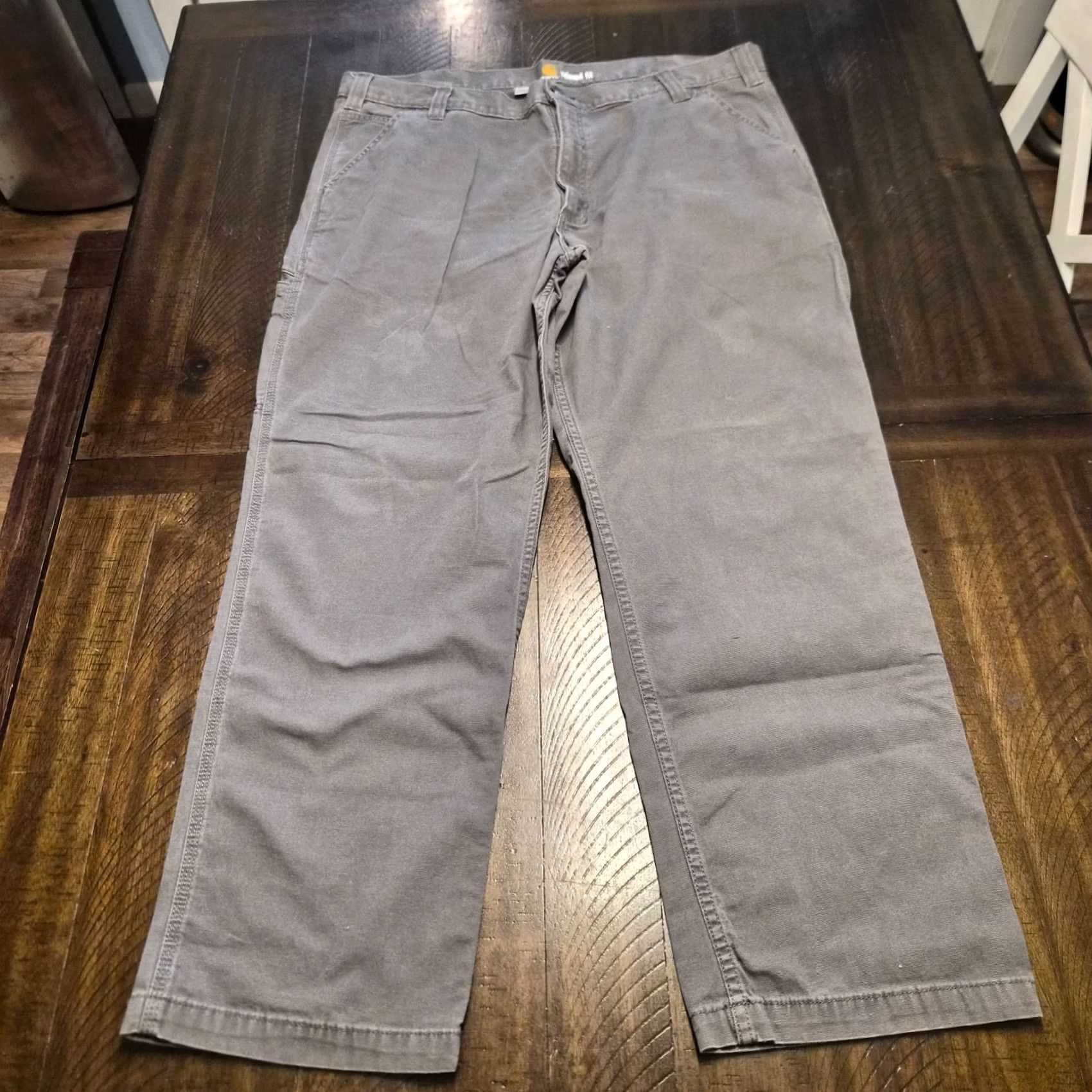Carhartt Carhartt Rugged Flex Pants Adult 42x32 Gray Canvas Relaxed Fit Workwear G147 Size US 42 / EU 58 - 2 Thumbnail