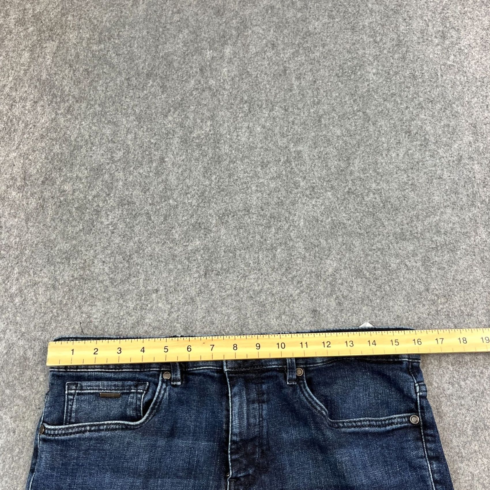 Hugo Boss HUGO BOSS Jeans Slim Skinny 32 32 Dark Wash Blue Stretch Charleston Denim Men Size US 32 / EU 48 - 6 Thumbnail
