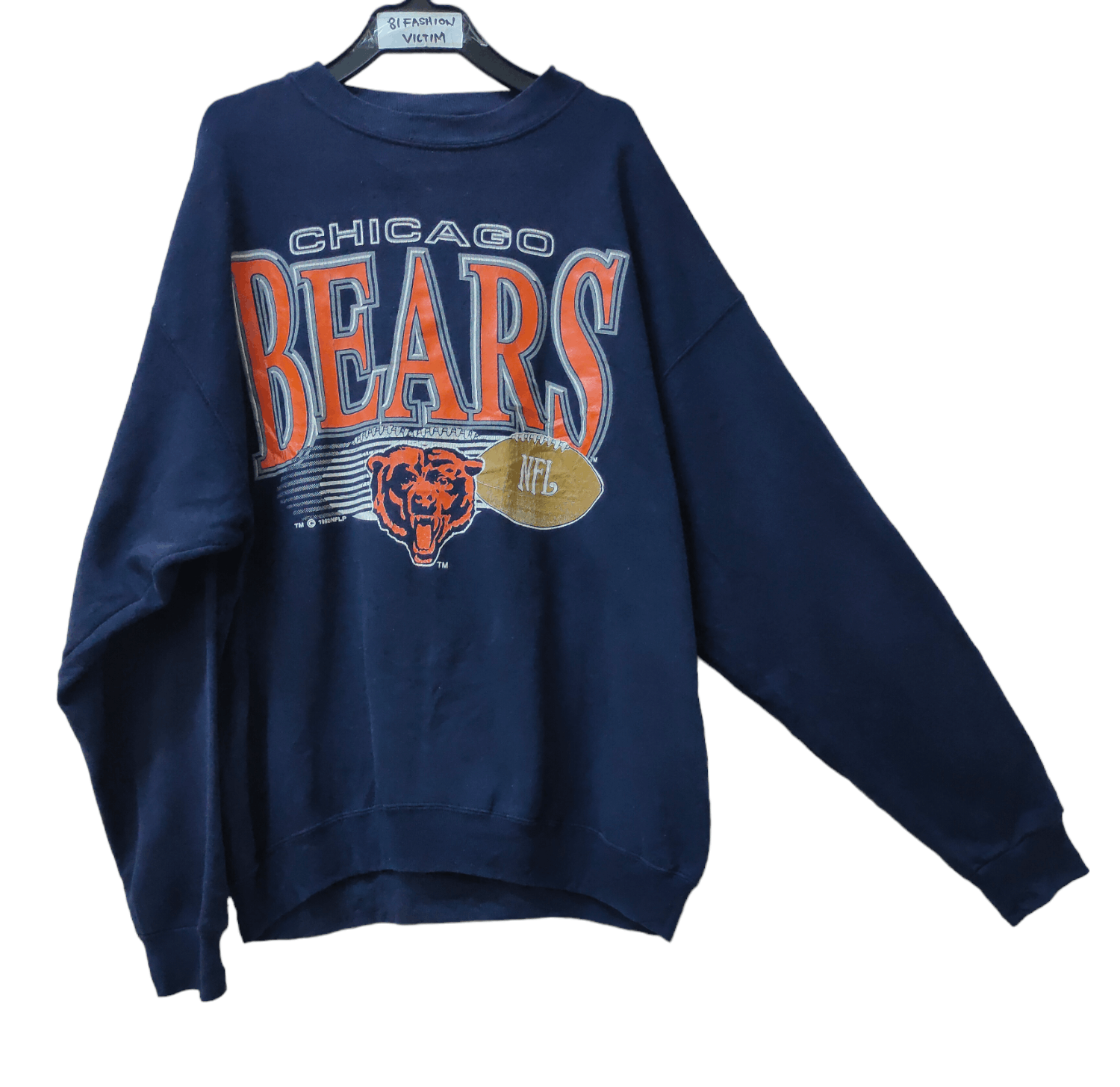 Vintage Chicago Bears NFL Sports Fruit Of The Loom Sweatshirt Crewneck Size  XL