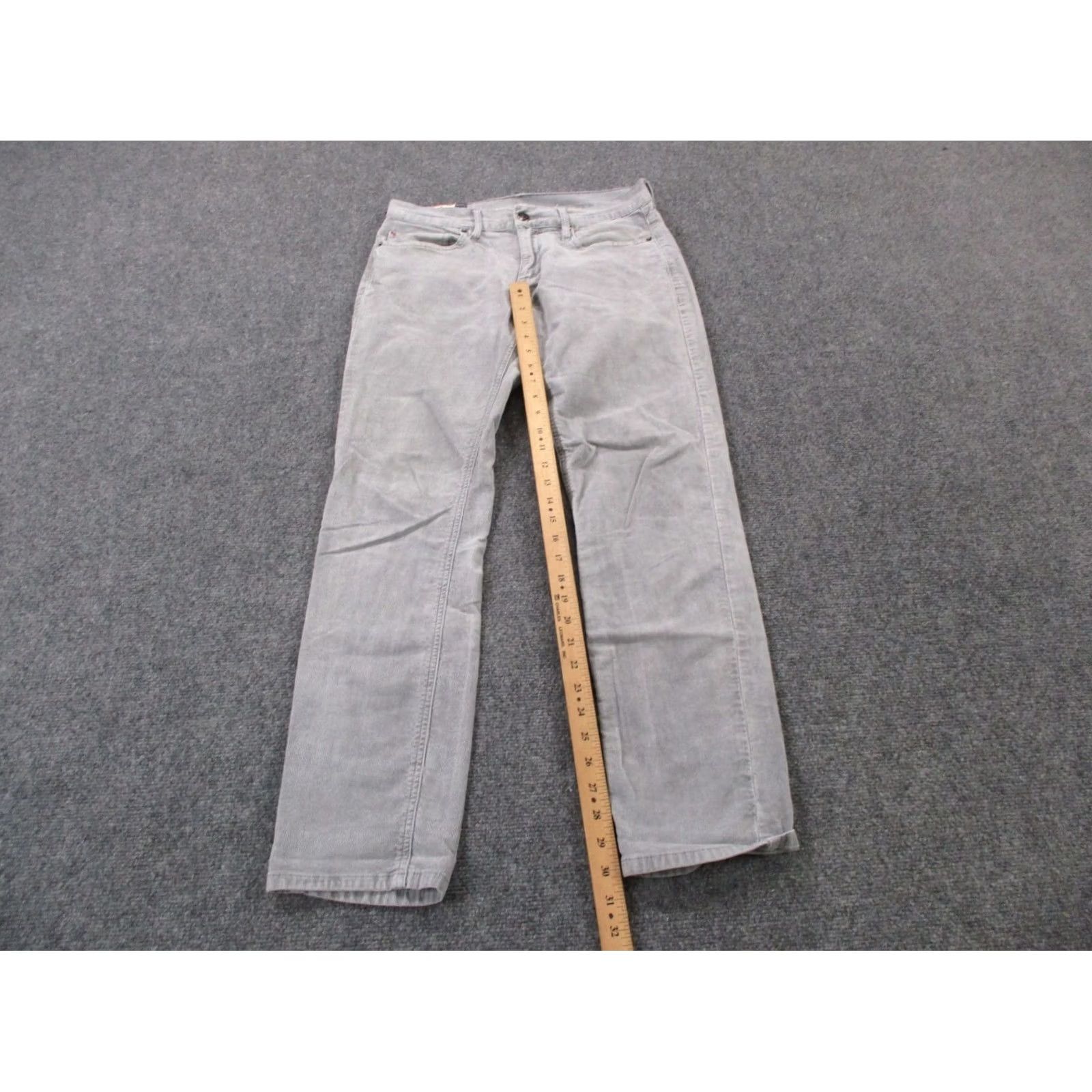 Marine Layer Marine Layer Pants Mens 32 X 30 Gray Corduroy Cambridge Cord Casual Stretch Size US 30 / EU 46 - 3 Thumbnail