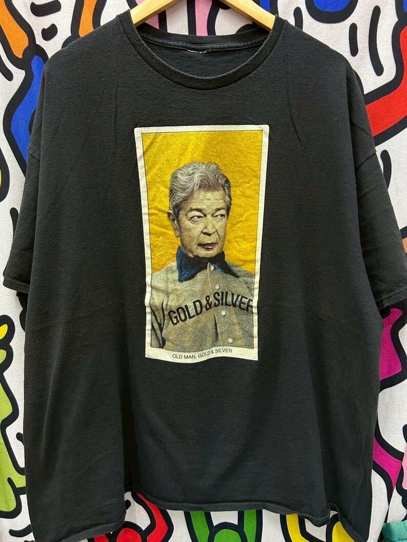 Vintage Vintage 2000s Old Man , Gold & Silver tshirt size 2XL Size US XXL / EU 58 / 5 - 2 Thumbnail