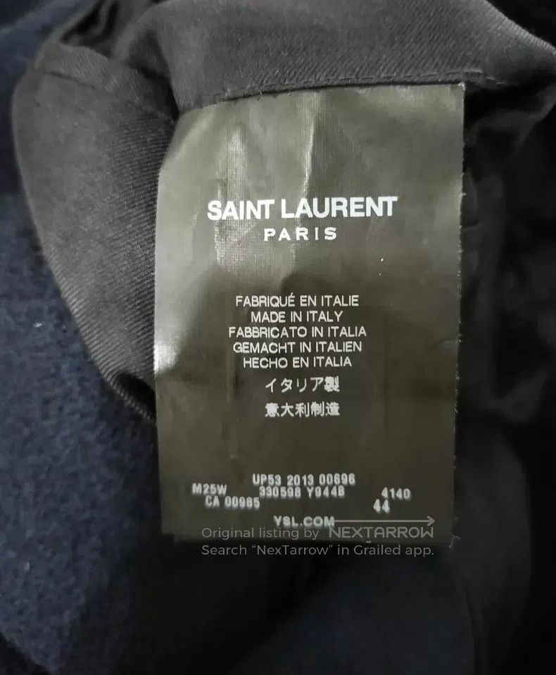 Saint Laurent Paris Saint Laurent Paris Navy Blue Double-Buttoned Coat i Size US S / EU 44-46 / 1 - 6 Thumbnail