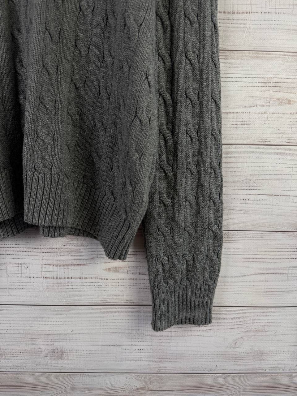 Polo Ralph Lauren Vintage Y2K Cable Knit Polo Ralph Lauren Sweater Red Pony Size US XL / EU 56 / 4 - 6 Thumbnail