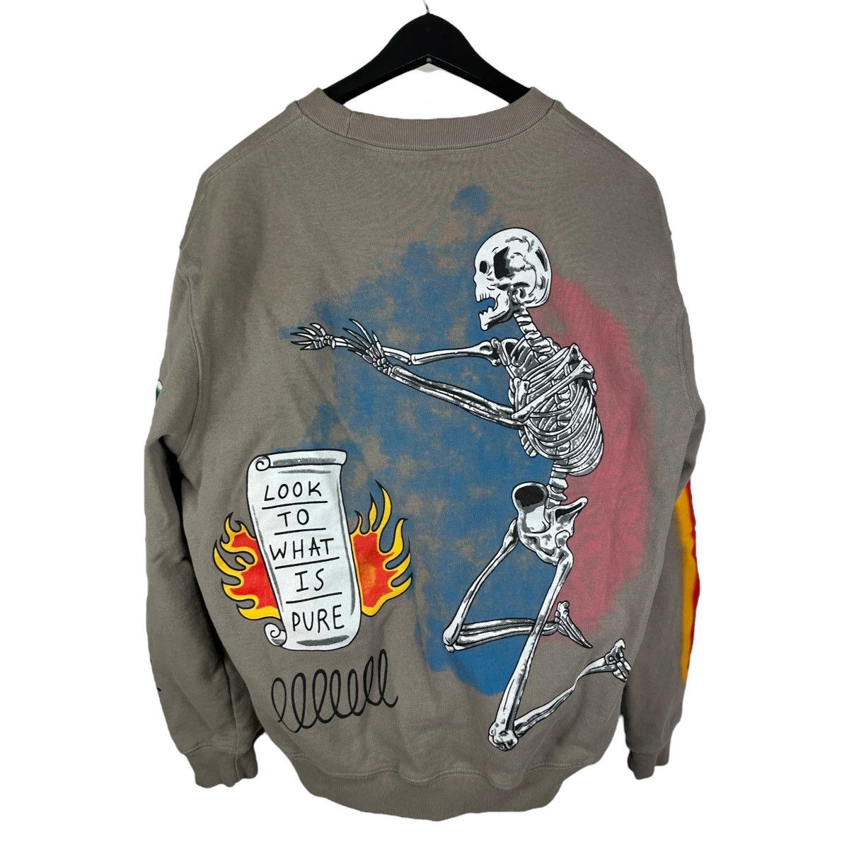 Kanye West Mens Y2K I Am Loving Awareness Kanye West Sweatshirt Size US L / EU 52-54 / 3 - 2 Thumbnail