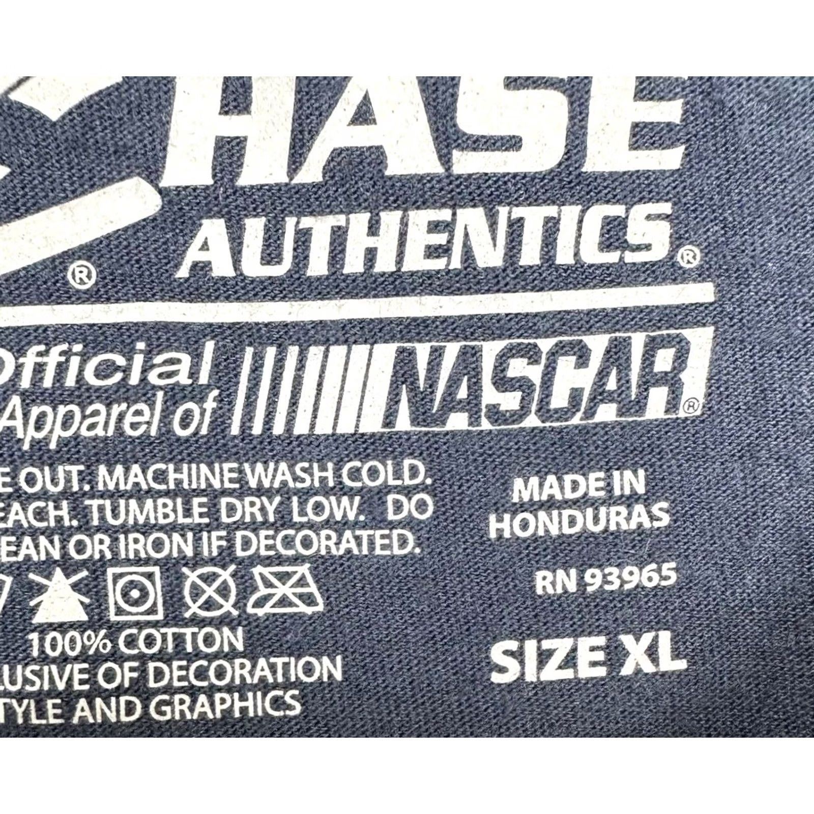 Vintage Chase Nascar Shirt Adult XL Navy Blue Dale Earnhardt Jr T-Shirt Short Sleeve Men Size US XL / EU 56 / 4 - 5 Thumbnail