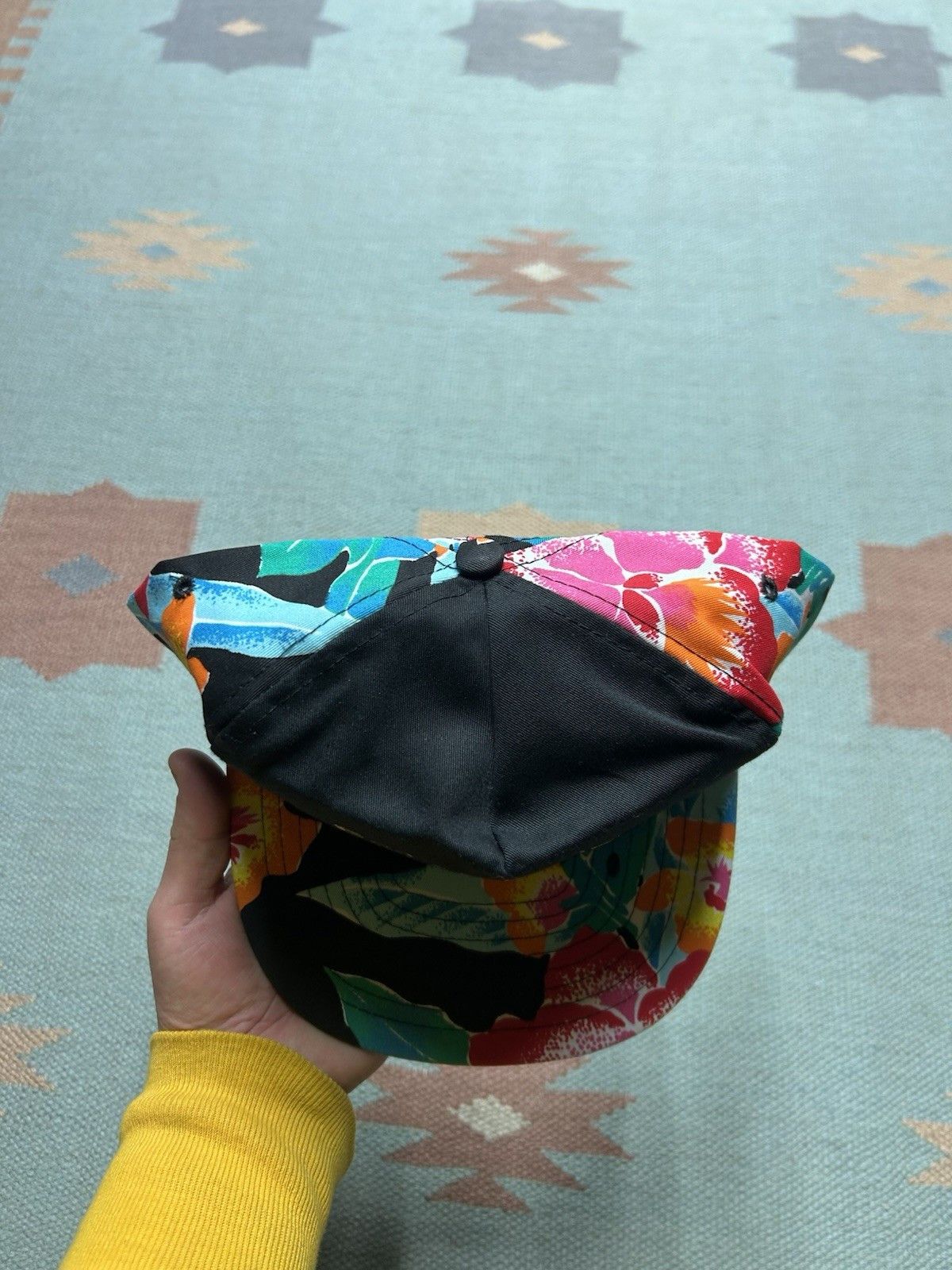 Vintage Vtg hat summer cruising classic car Michigan floral Hawaiian Size ONE SIZE - 3 Thumbnail