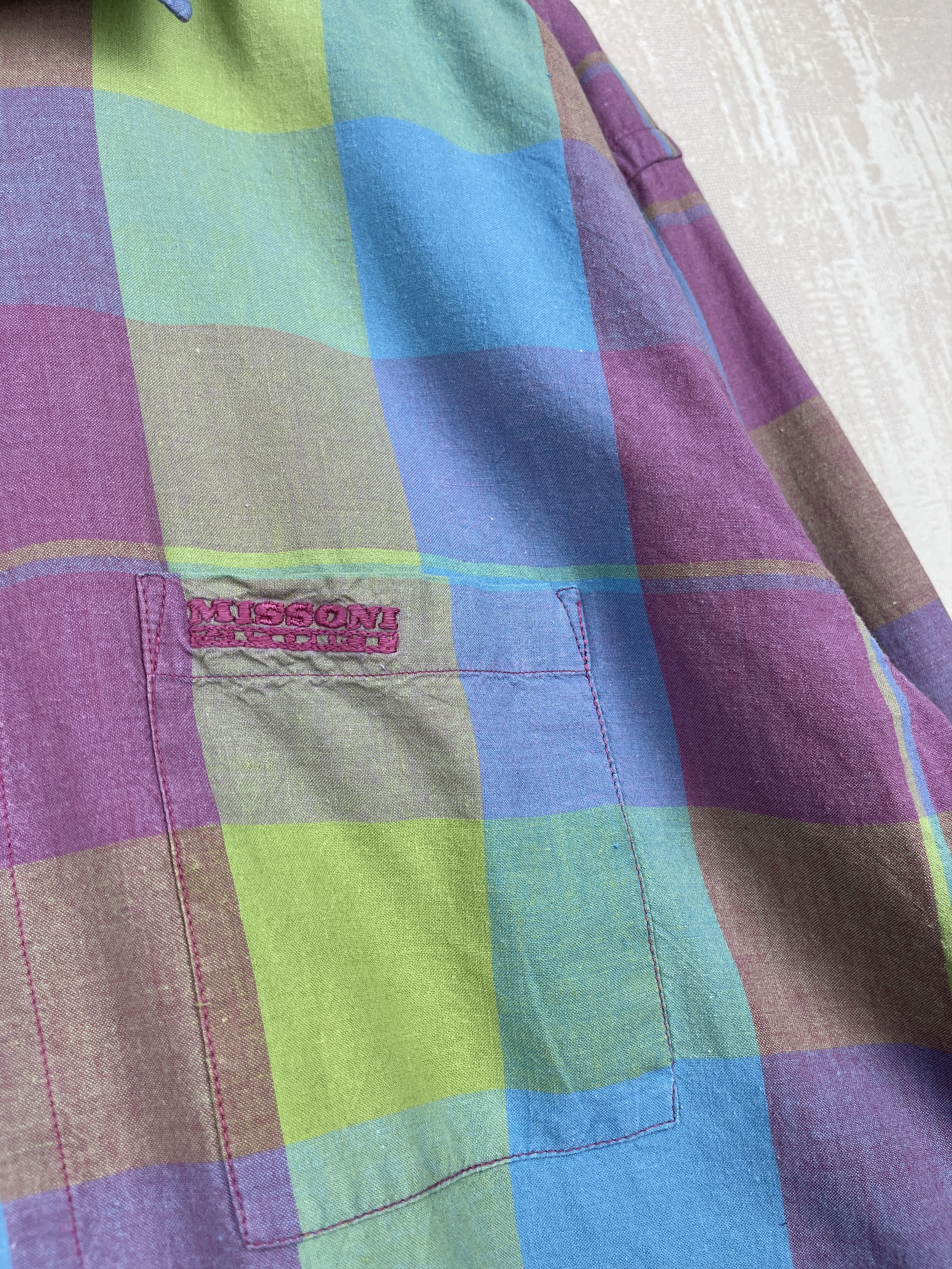 Missoni Missoni Sport Long Sleeve Check Shirt Pocket Plaid Size US M / EU 48-50 / 2 - 5 Thumbnail