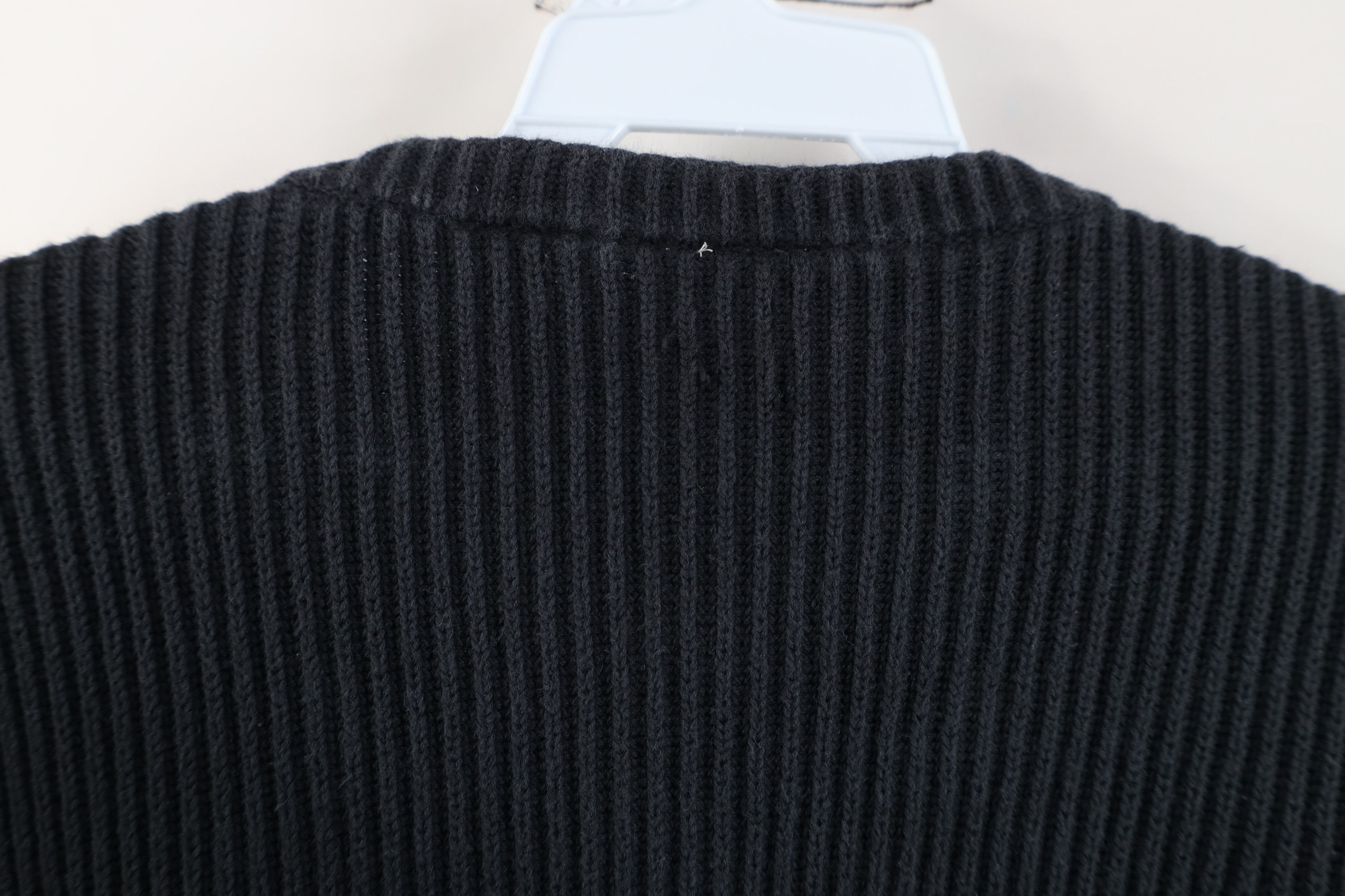 Vintage Vintage 90s Y2K Streetwear Blank Cotton Ribbed Knit Sweater Size M / US 6-8 / IT 42-44 - 8 Thumbnail