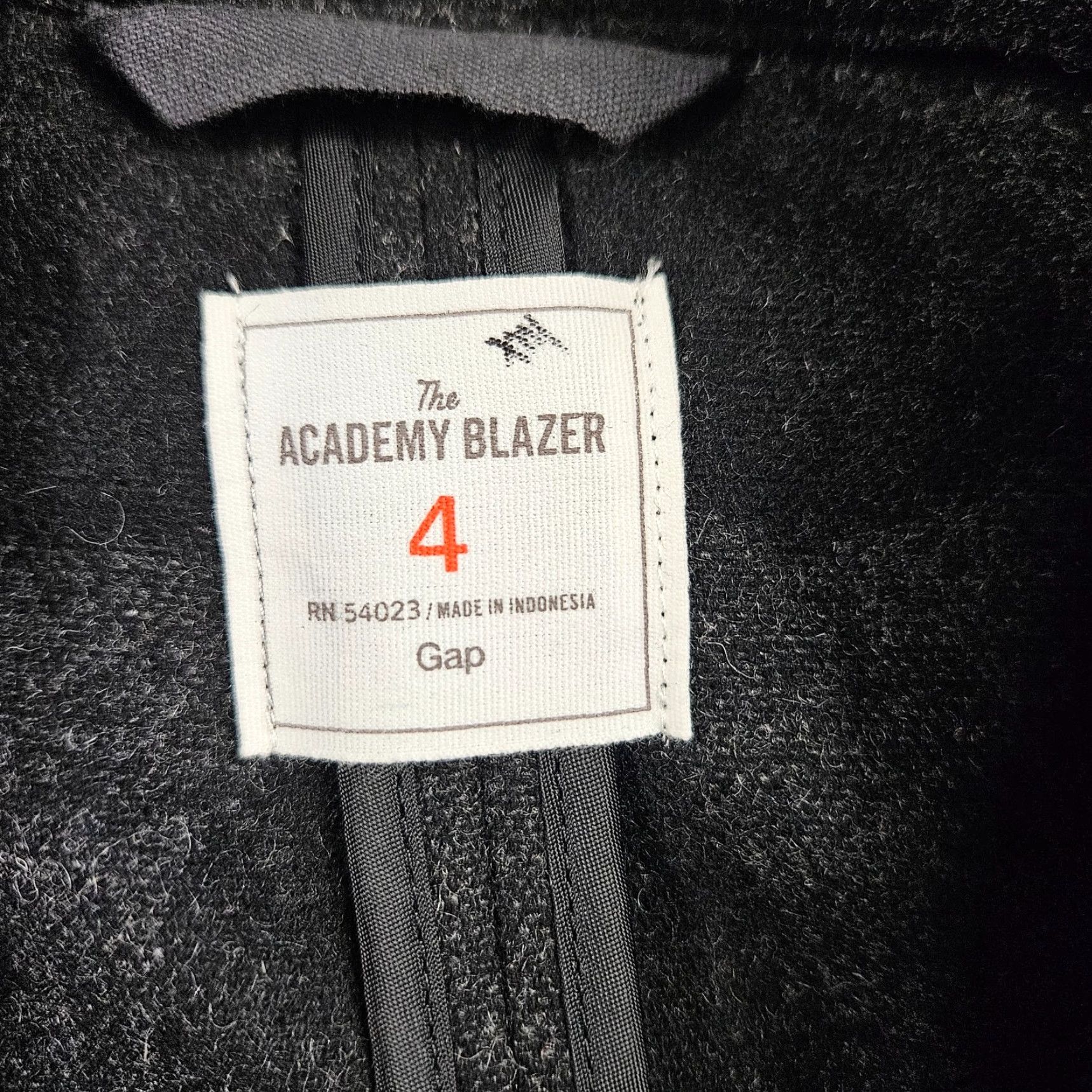 Gap Gap Blazer Womens Academy Size 4 Black Wool Blend 2 Button Polka Dot Jacket Size S / US 4 / IT 40 - 5 Thumbnail