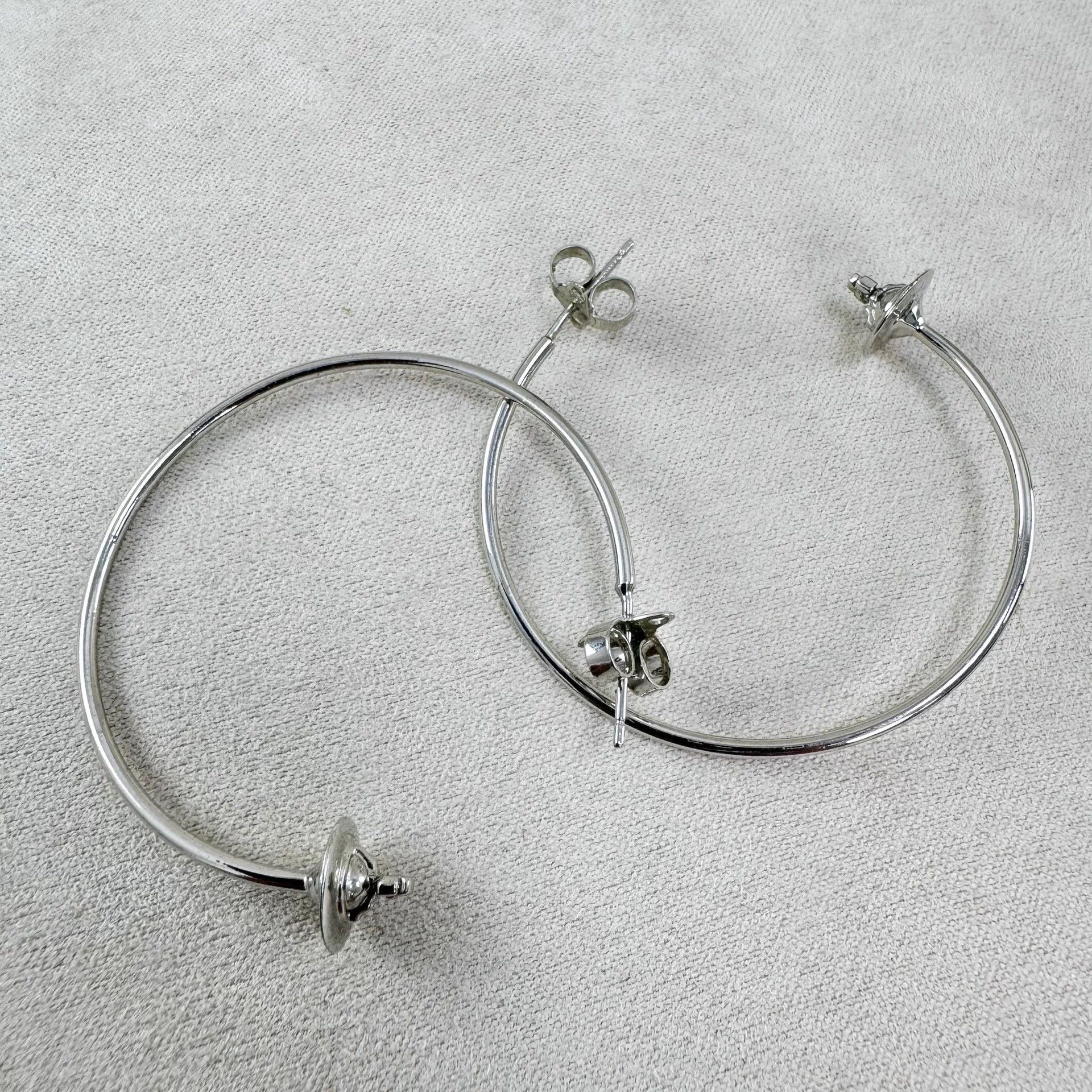 Vivienne Westwood Vivienne Westwood Silver Saturn Earrings 99 New Size ONE SIZE - 3 Thumbnail