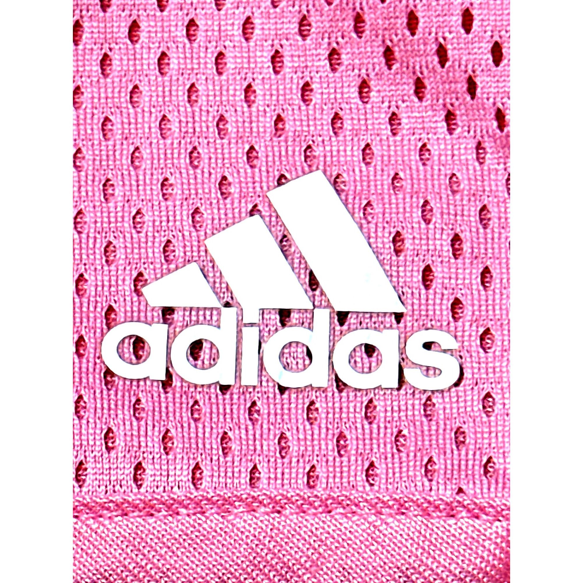 Adidas Adidas Athleticwear Pink Mesh Shorts White Stripes Pockets E Size 22" - 10 Thumbnail