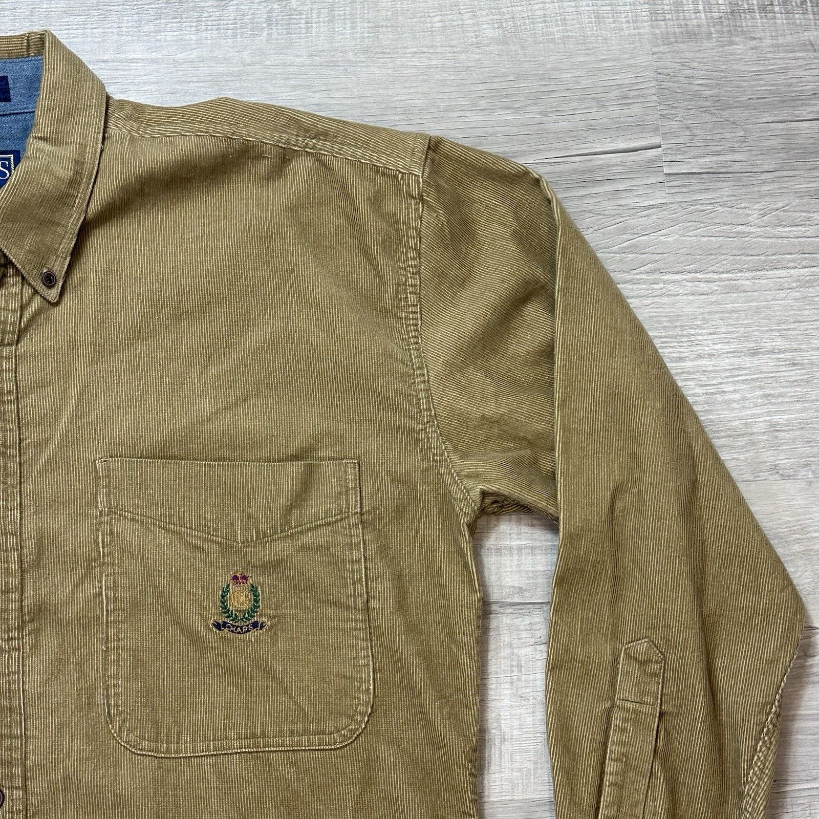Chaps Ralph Lauren Chaps Ralph Lauren Vintage 90's Long Sleeve Corduroy Shirt Size US M / EU 48-50 / 2 - 4 Thumbnail