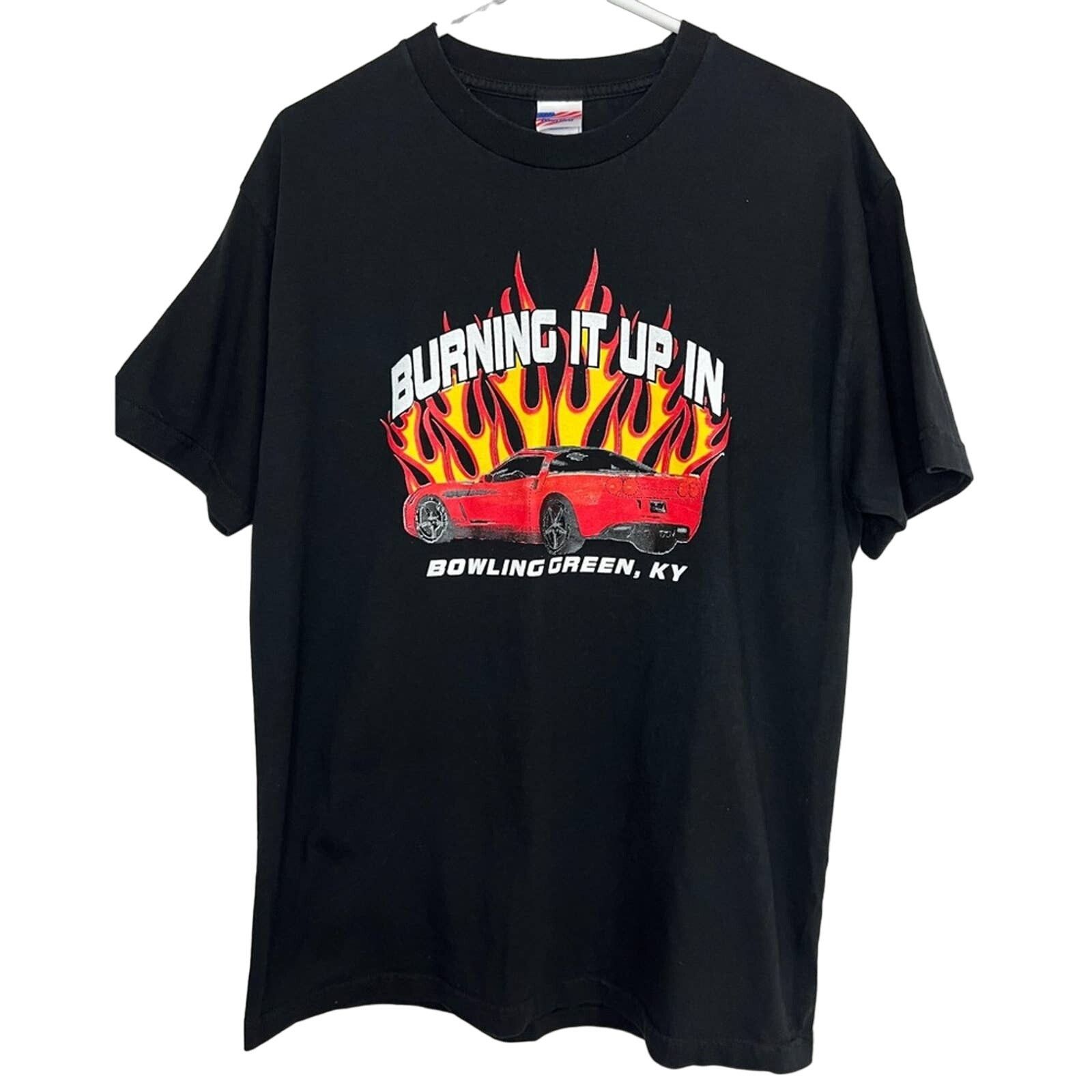 Other Vintage 90’s Corvette Flames Racing Shirt Murina Made in USA Size US L / EU 52-54 / 3 - 1 Thumbnail