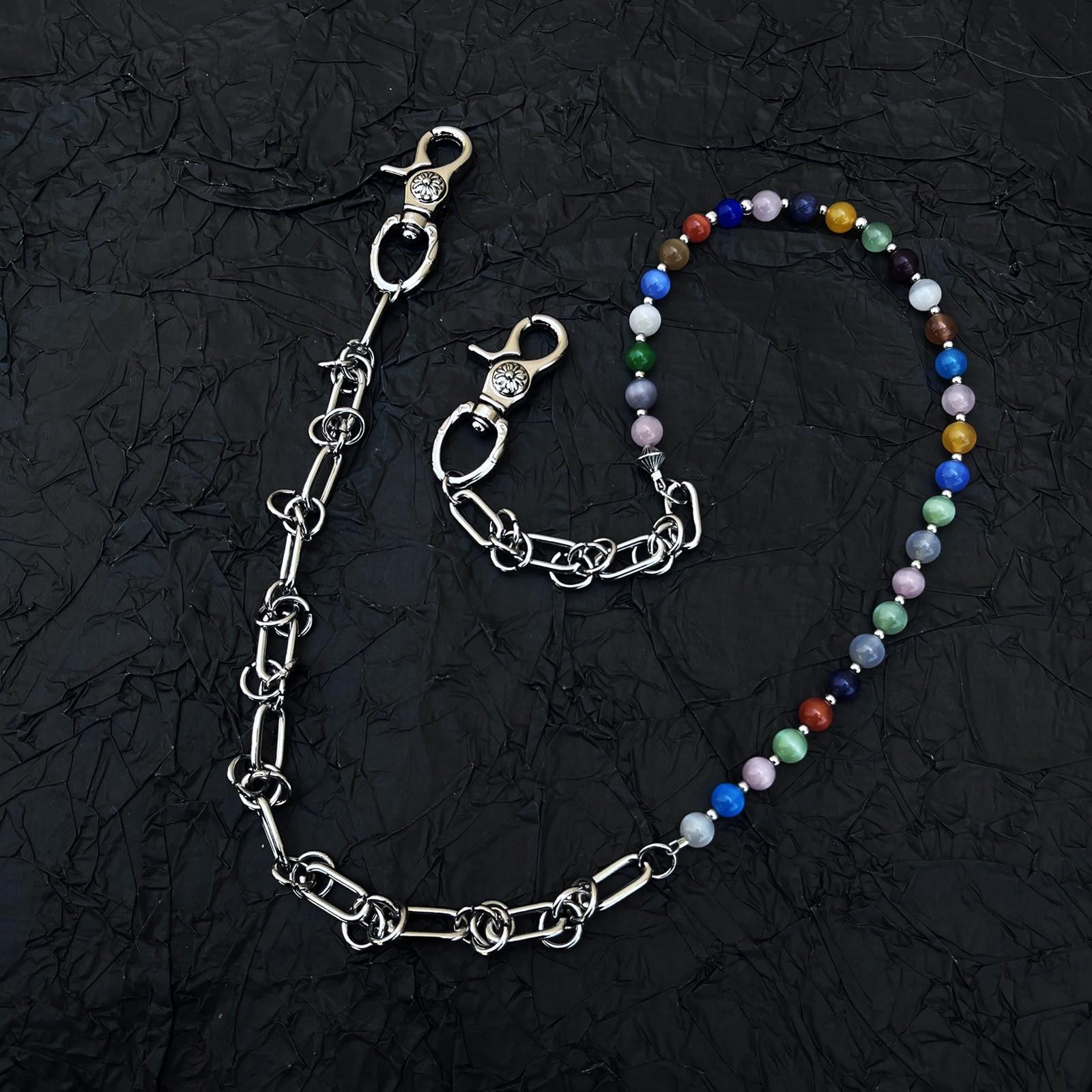 Jewelry Y2K Waist Chain – Cat Eye Stone, Spliced Pendant Size ONE SIZE - 6 Thumbnail
