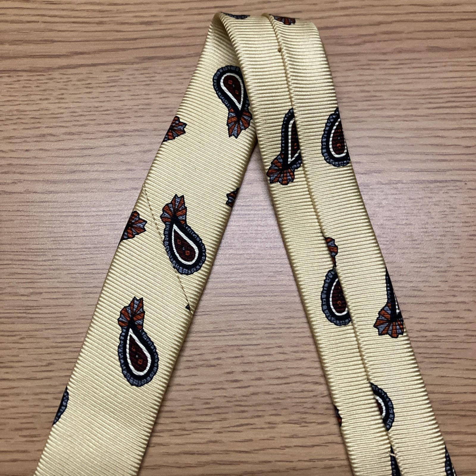 Robert Talbott Robert Talbot Pasiley Wedding Dance Prom Necktie Repp Silk Size ONE SIZE - 15 Thumbnail