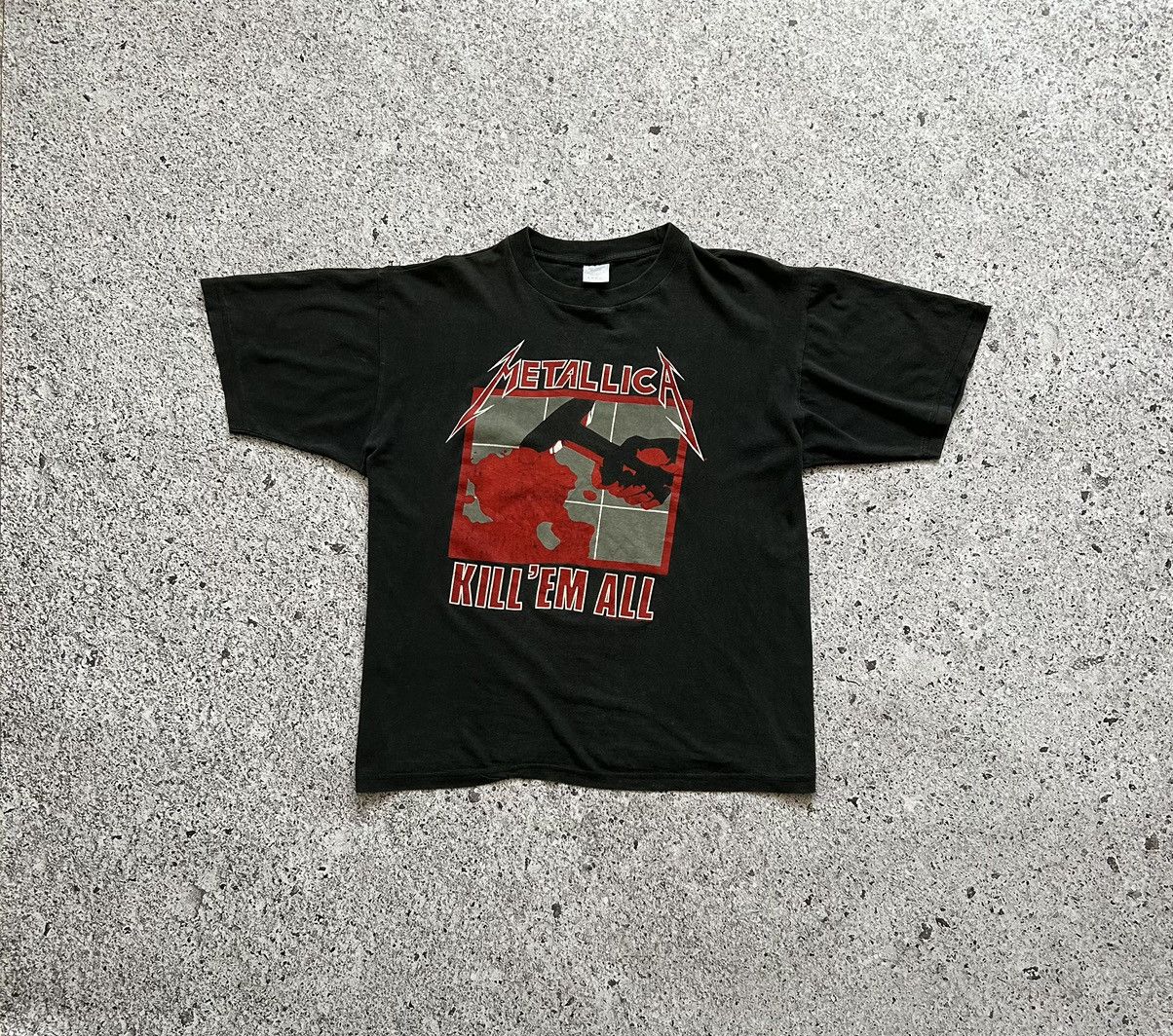 Band Tees × Vintage Vintage 1994 Metallica Kill ‘Em All Rock 90’s T-Shirt Size US XL / EU 56 / 4 - 2 Thumbnail