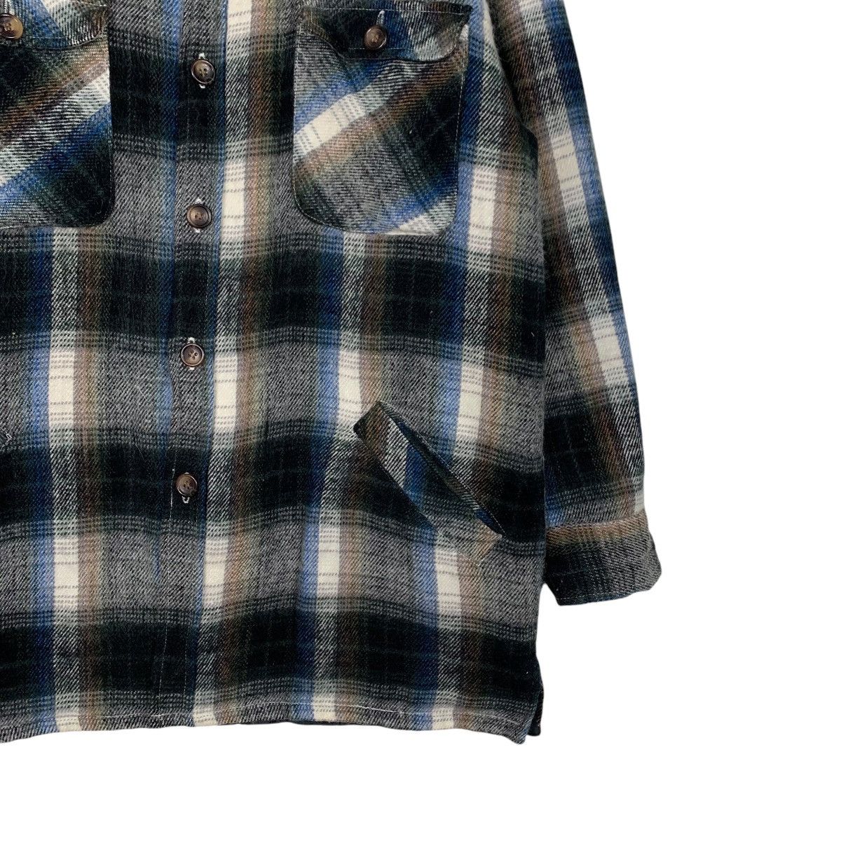 Flannel BONITA BELA Four Pocket Checked Flannel Jacket #2296-C102 Size US M / EU 48-50 / 2 - 4 Thumbnail