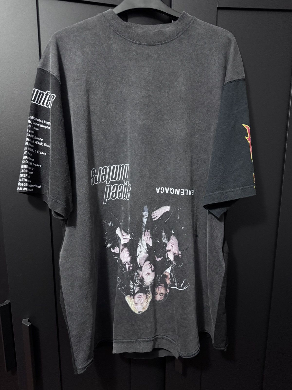 Balenciaga Balenciaga Upside Down Band Oversized Tee BLUELLE🌊 Size US M / EU 48-50 / 2 - 1 Thumbnail