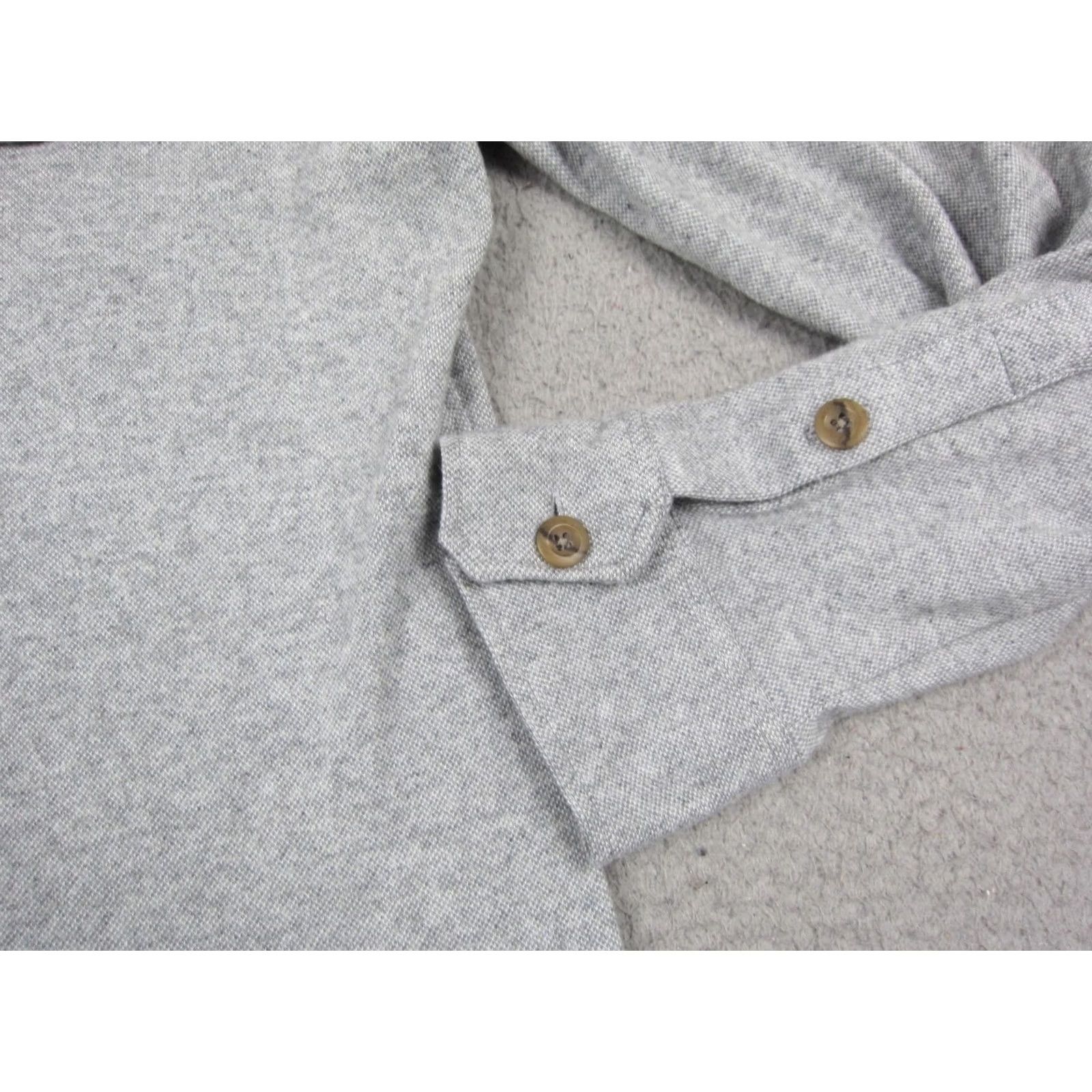 johnnie-O johnnie-O Shirt Mens Medium Gray Brayden Stretch Flannel Lodge Button Up Casual Size US M / EU 48-50 / 2 - 4 Thumbnail
