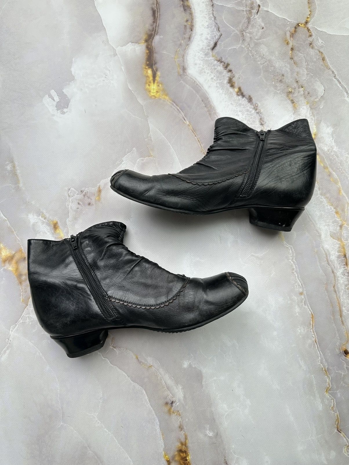 Japanese Brand Vintage Leather Boots (E1) Size US 7 / IT 37 - 3 Thumbnail