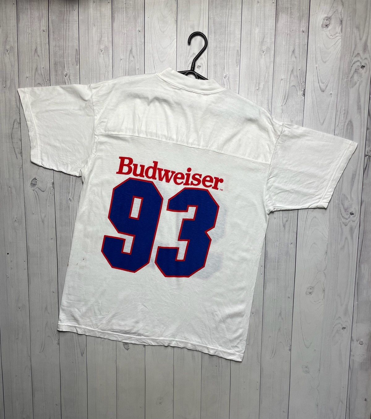 Budweiser × Vintage Vintage Budweiser tee rare 1993 size L/XL big logo Size US L / EU 52-54 / 3 - 6 Thumbnail