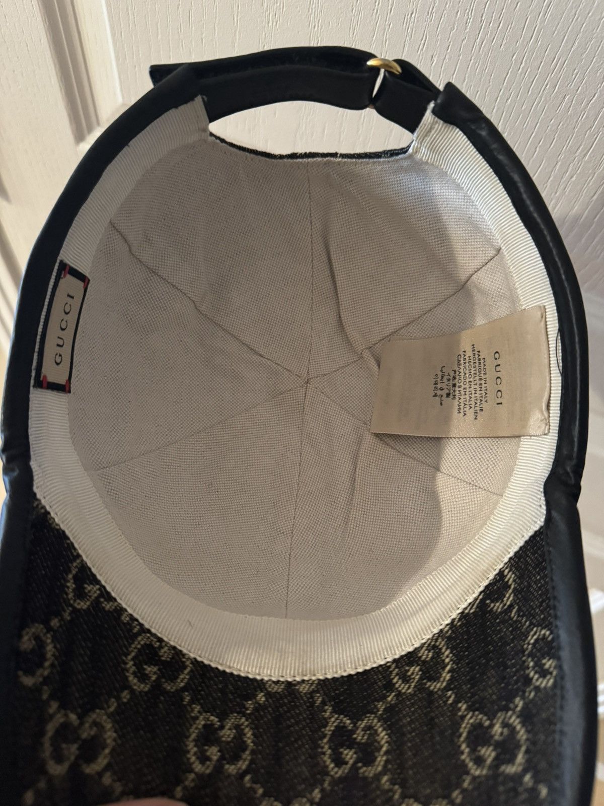 Gucci (S) Black Gucci “Flannel” Baseball hat Size ONE SIZE - 3 Thumbnail