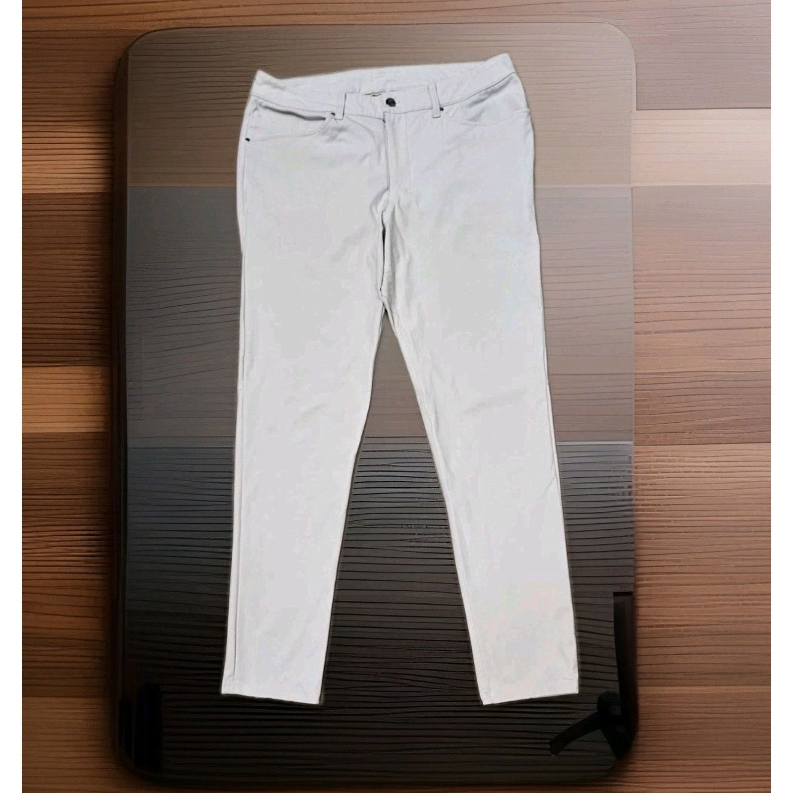 Lululemon Lululemon Light Gray ABC Classic Fit 5 Pocket Chino 34×30 Size US 34 / EU 50 - 5 Thumbnail