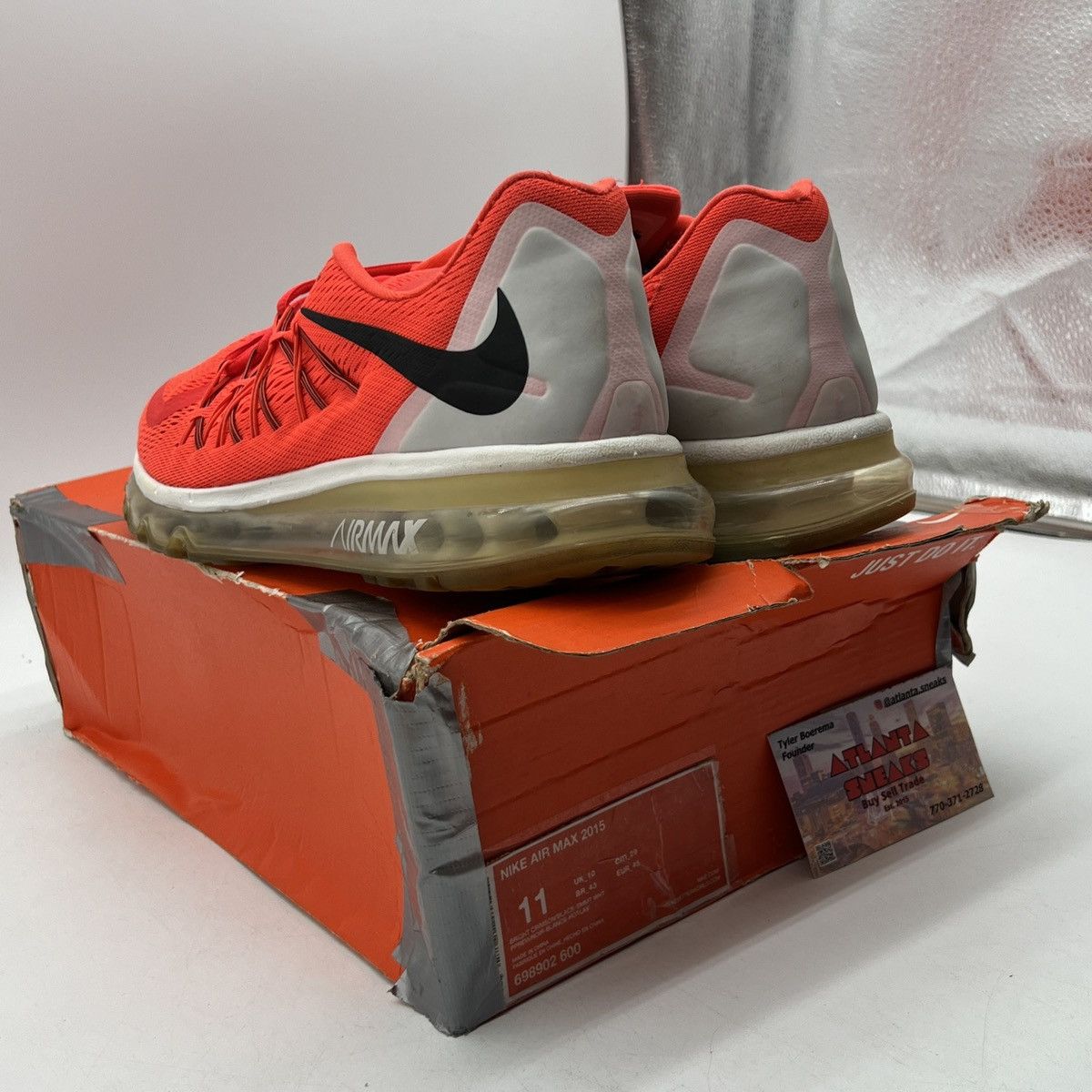 Nike Air max bright crimson Size US 11 / EU 44 - 4 Thumbnail
