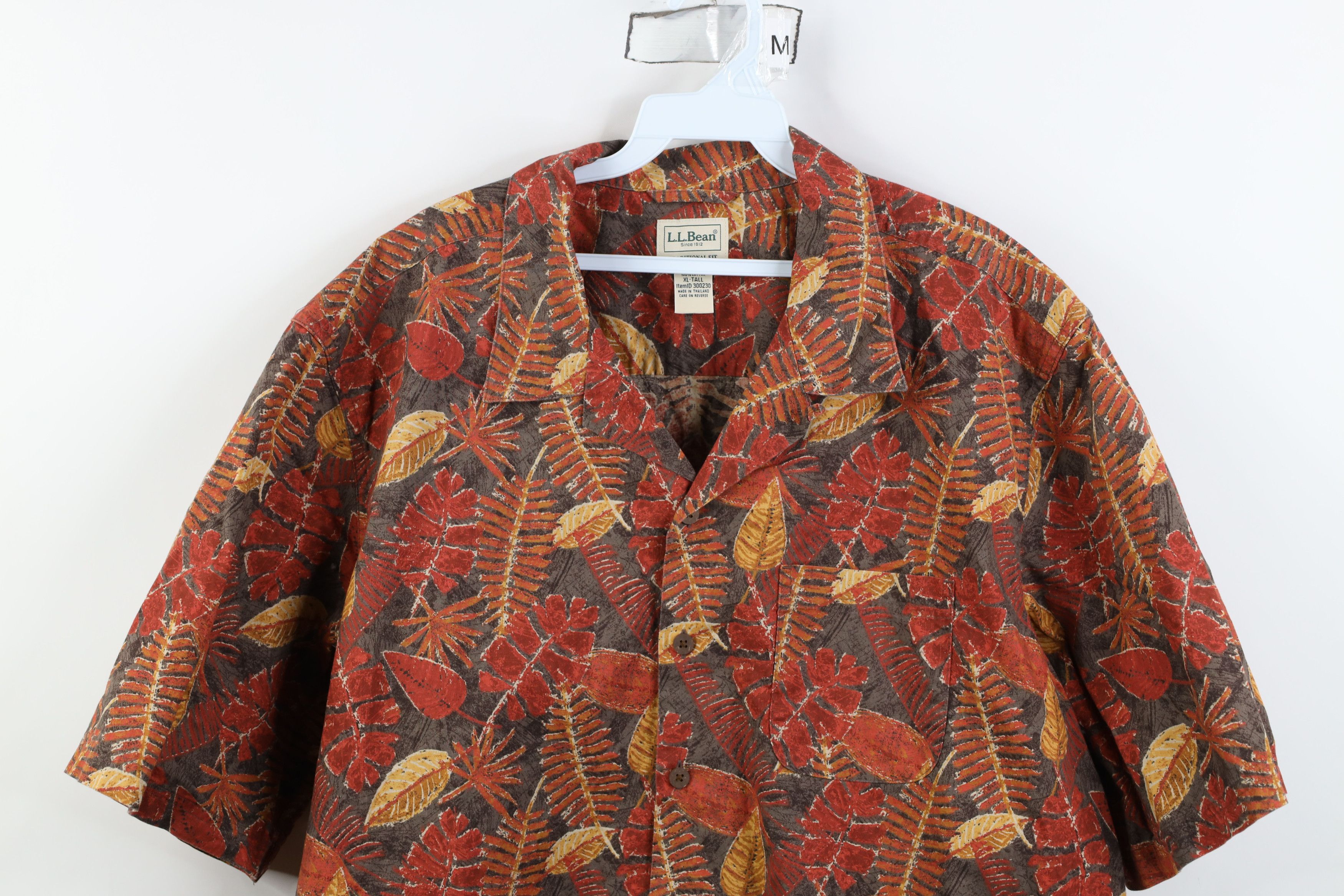 L.L. Bean Vintage 90s Y2K LL Bean Hawaiian Short Sleeve Button Shirt Size US XL / EU 56 / 4 - 2 Thumbnail