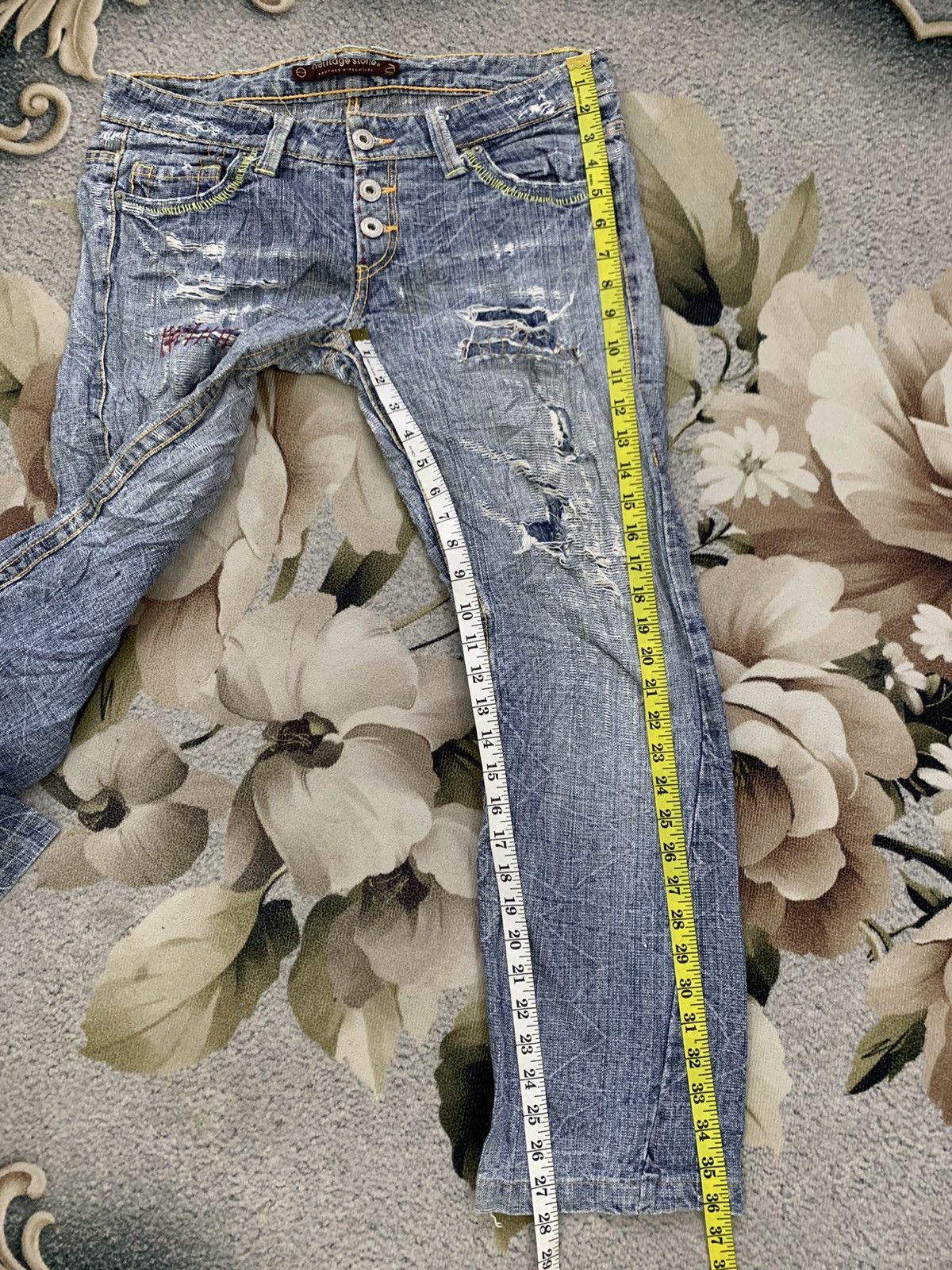 Other Distress Heritage Stone Directivity Denim Pant Size US 34 / EU 50 - 16 Thumbnail