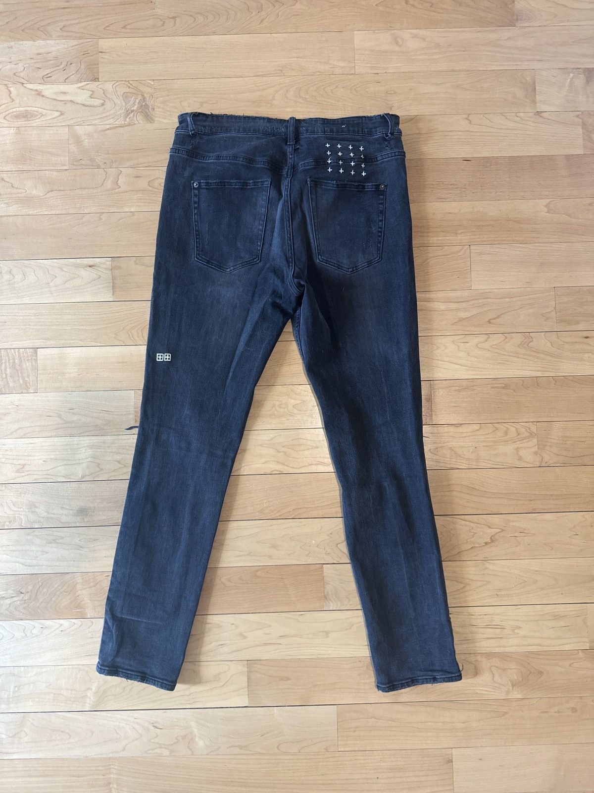 Ksubi KSUBI black ripped denim jeans Size US 32 / EU 48 - 4 Thumbnail