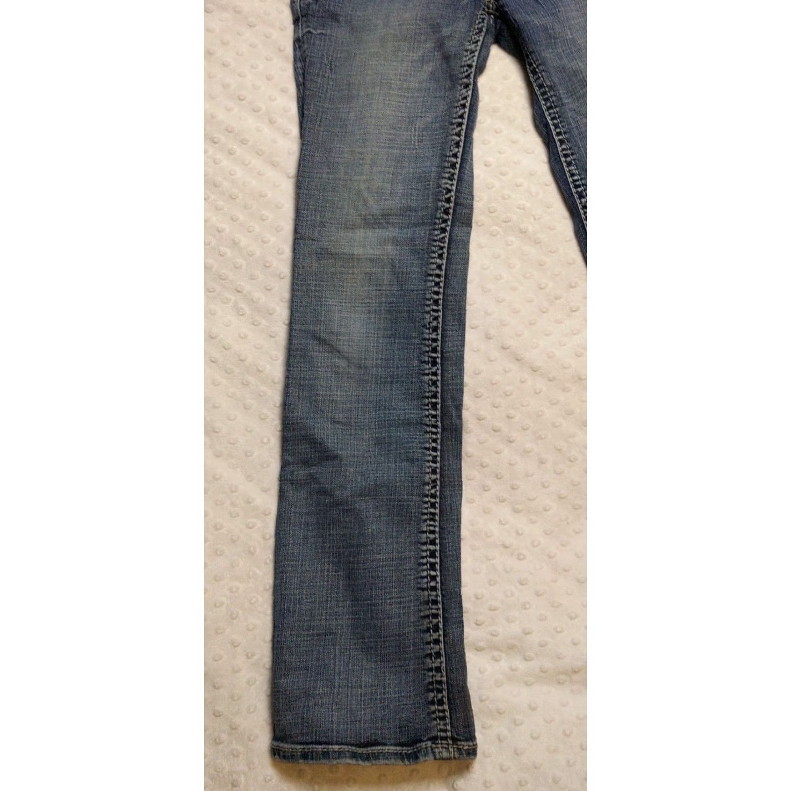 Denime Rock & Roll Cowgirl Jeans 28x34 Women Dark Wash Denim Mid Rise Western Bootcut Size 28" / US 6 / IT 42 - 3 Thumbnail
