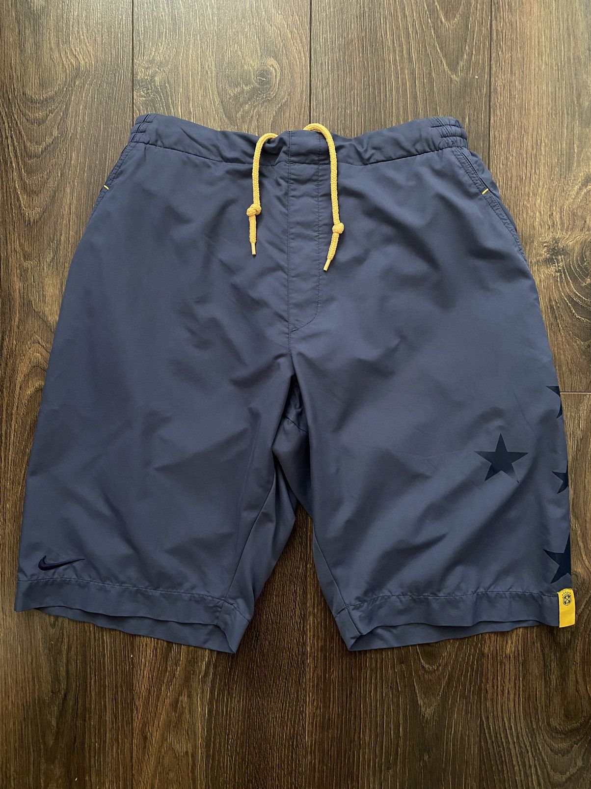 Nike × Vintage Vintage Nike Brasil Nylon Shorts Size US 32 / EU 48 - 2 Thumbnail