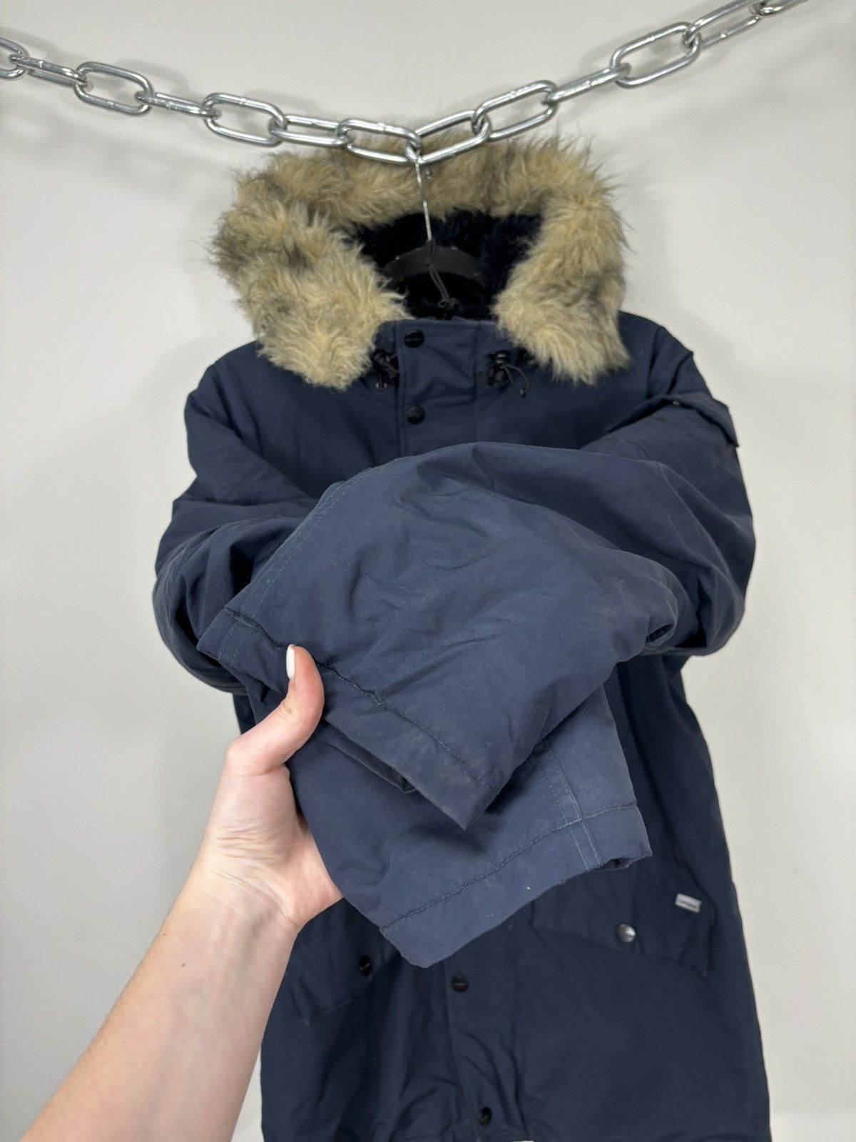 Carhartt Vintage Carhartt WIP Men’s Navy Fur Anchorage Parka Jacket Size US S / EU 44-46 / 1 - 15 Thumbnail