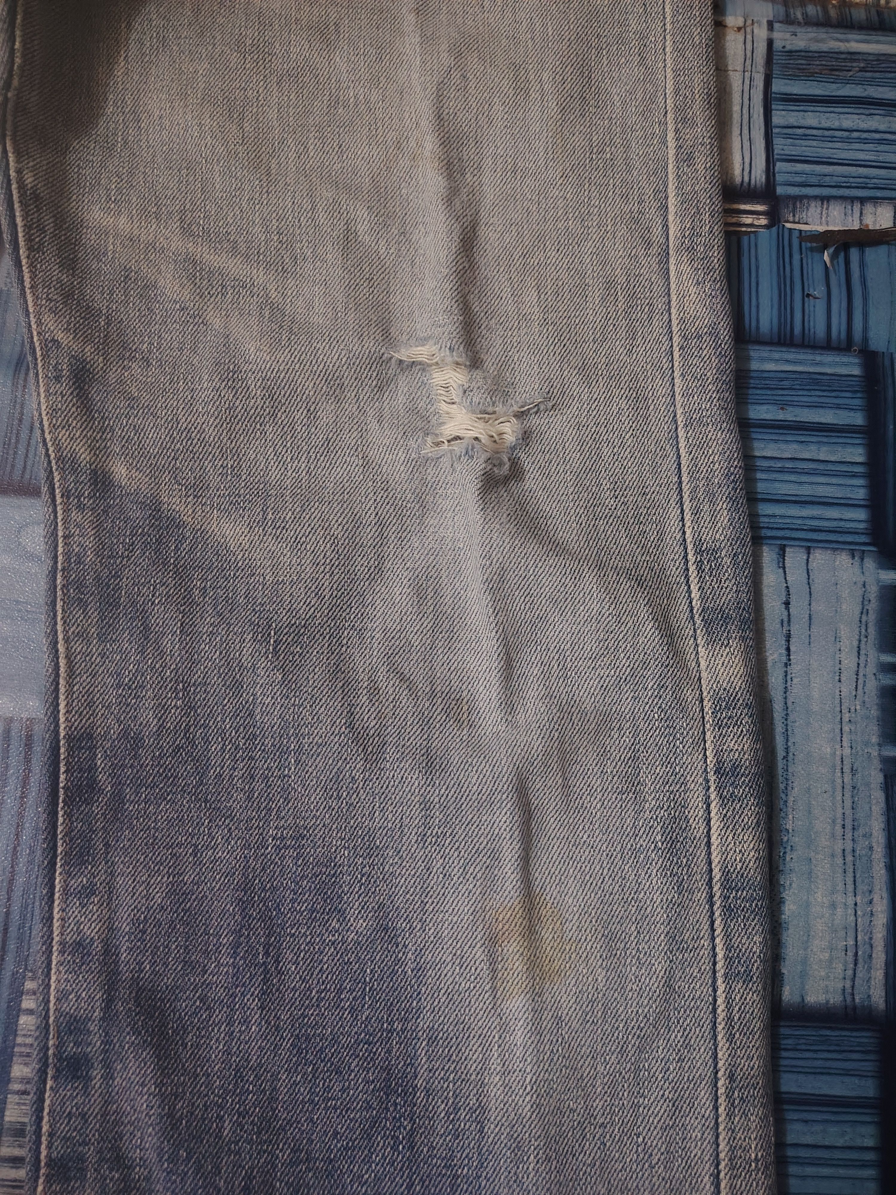 Spellbound Distressed Jeans Spellbound Rare Green line Selvedge Jeans Size US 29 - 4 Thumbnail