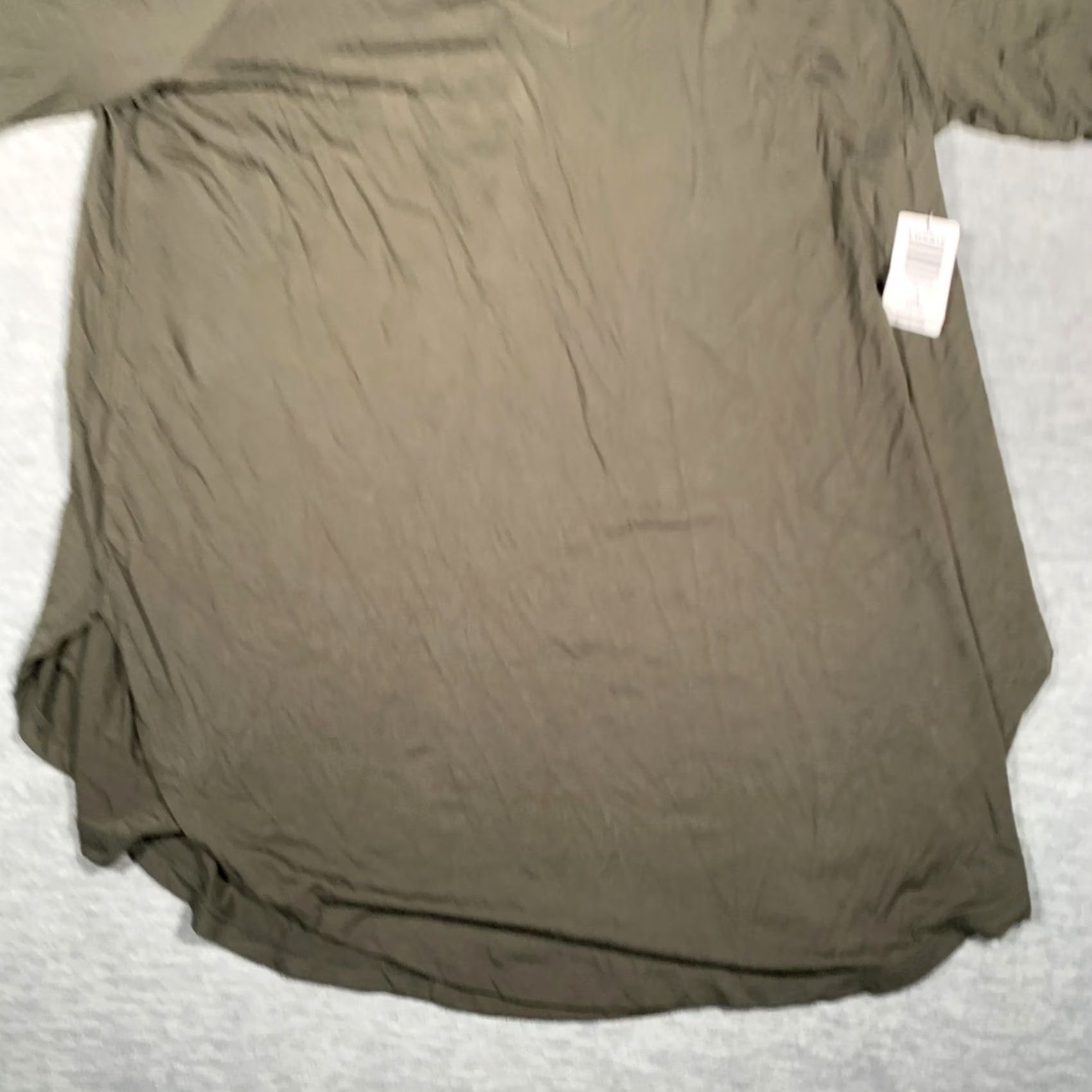 Torrid Torrid Shirt Womens 3X Olive Green Super Soft V Neck Tunic Top Plus Size 22-24 Size XXL / US 16-18 / IT 52-54 - 3 Thumbnail