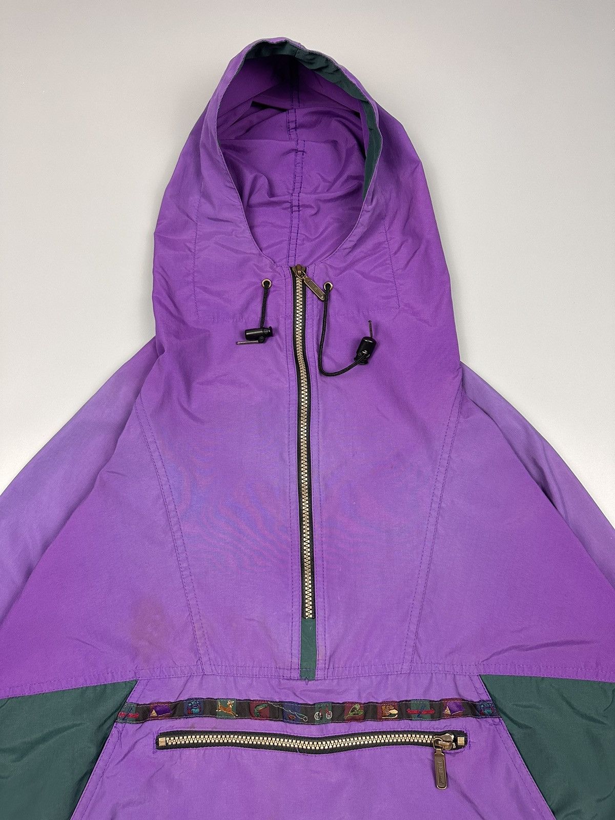 L.L. Bean × Native × Vintage Vintage LL Bean Anorak Native Half Zipper Hoodie Size US L / EU 52-54 / 3 - 3 Thumbnail