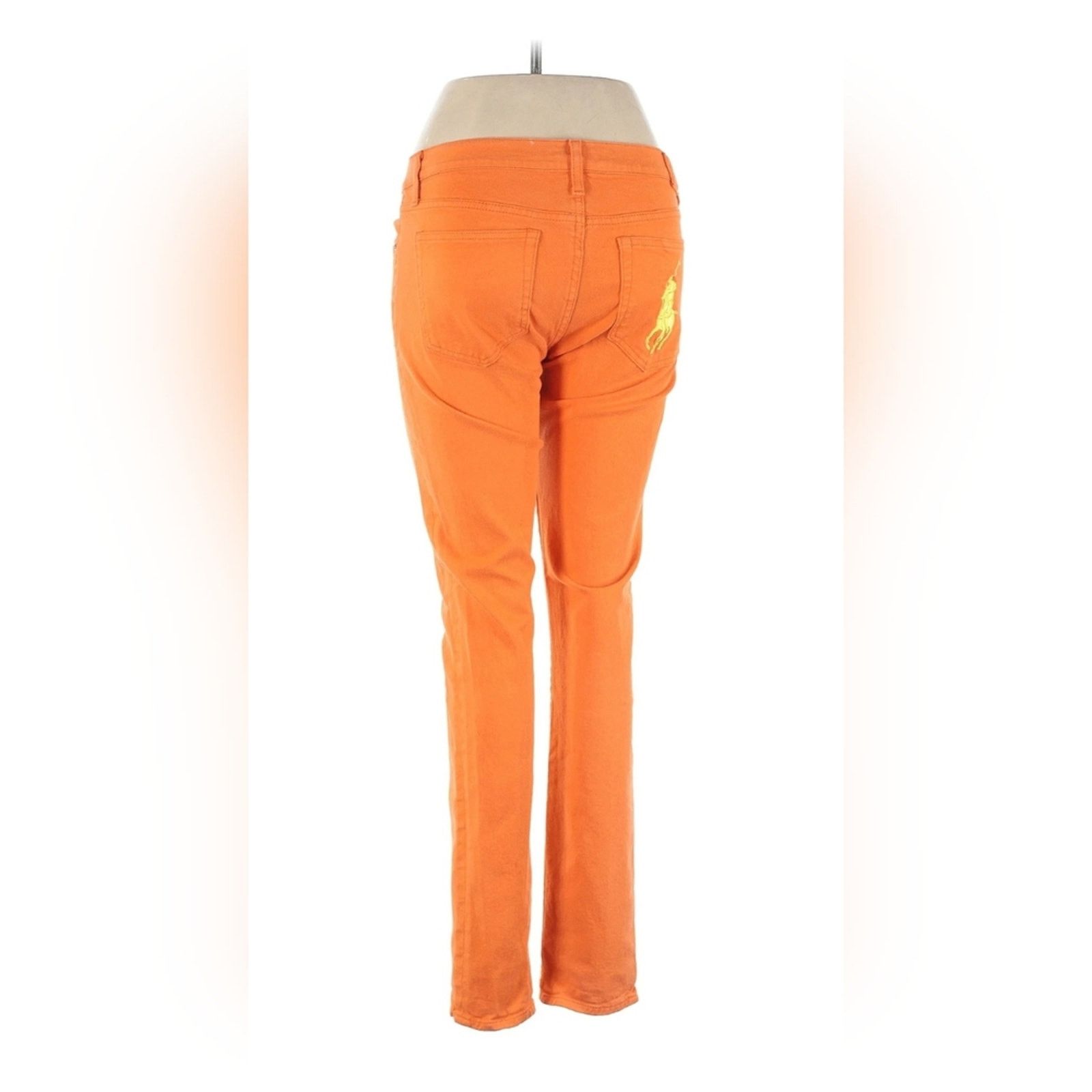 Ralph Lauren Ralph Lauren Bright Orange Polo Jeans Big Pony Boyfriend 30 Size 30" / US 8 / IT 44 - 1 Thumbnail