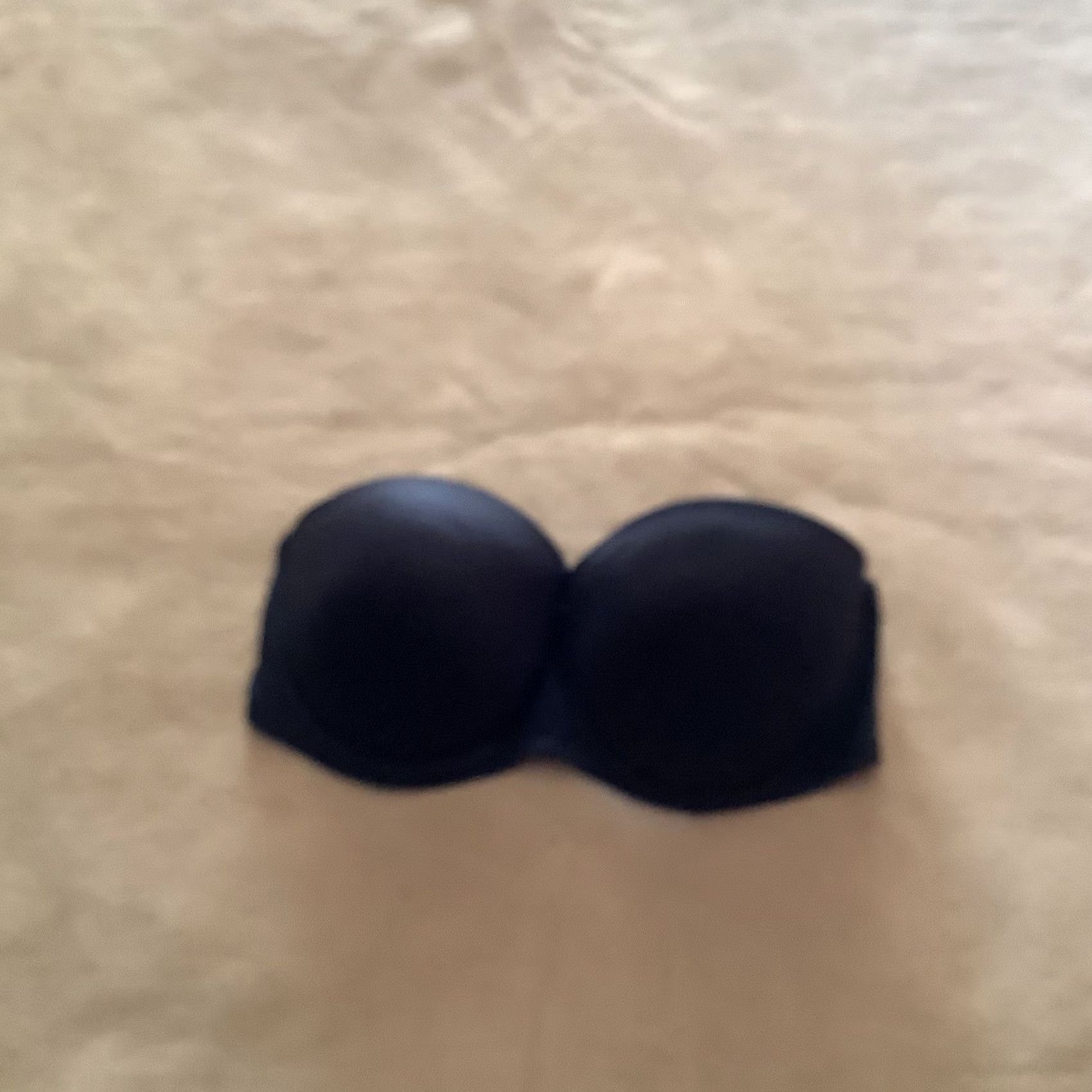 Victoria's Secret Victoria'S Secret Bra Womens 34C Black Lined Strapless Underwire NO STRAPS Size ONE SIZE - 2 Thumbnail